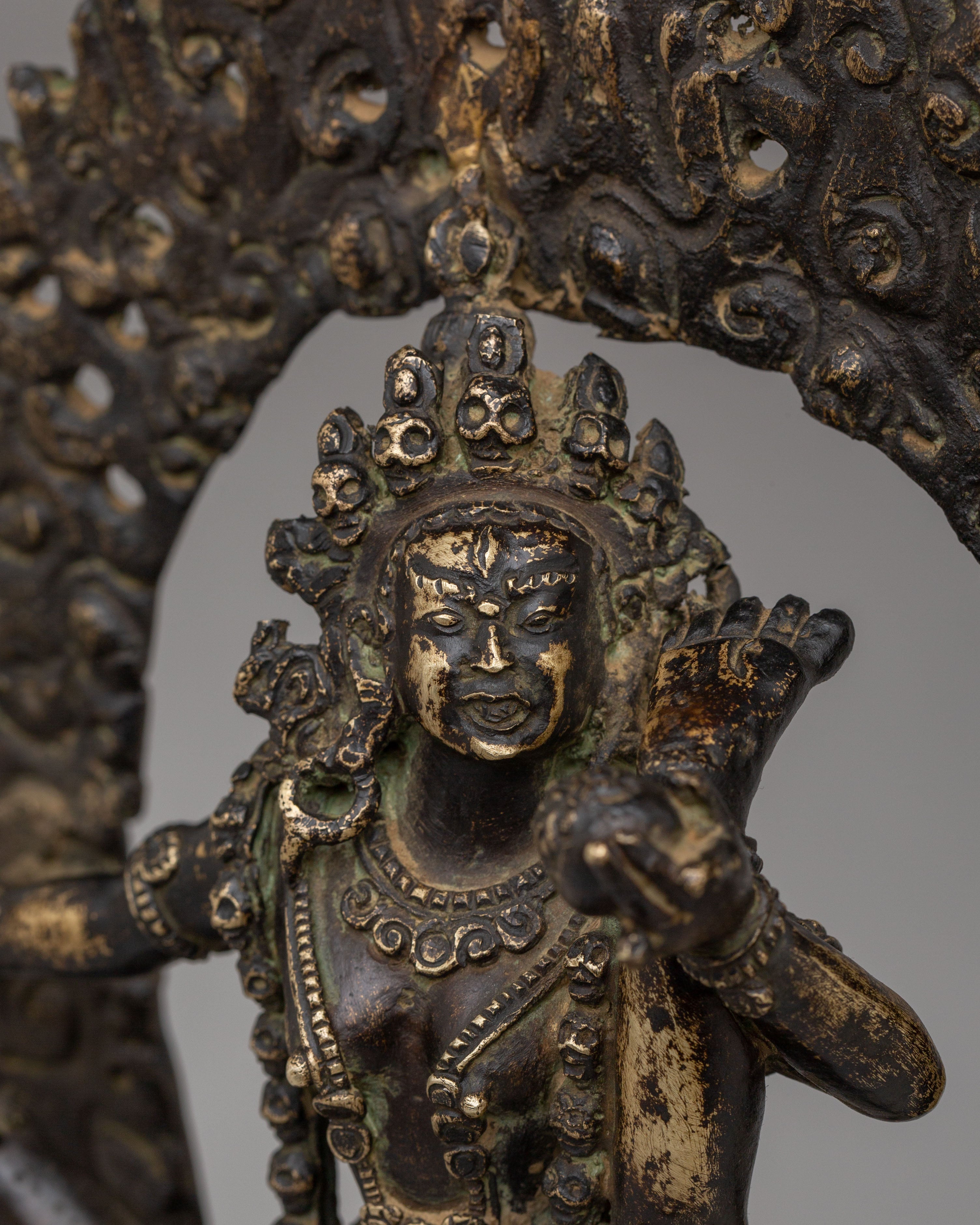 Sacred Tibetan Akash Yogini Statue | Bronze Vajrayogini Sculpture for Altar