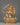 Handmade Spiritual Manjushri Statue | Gold-Plated Copper with Acrylic Color