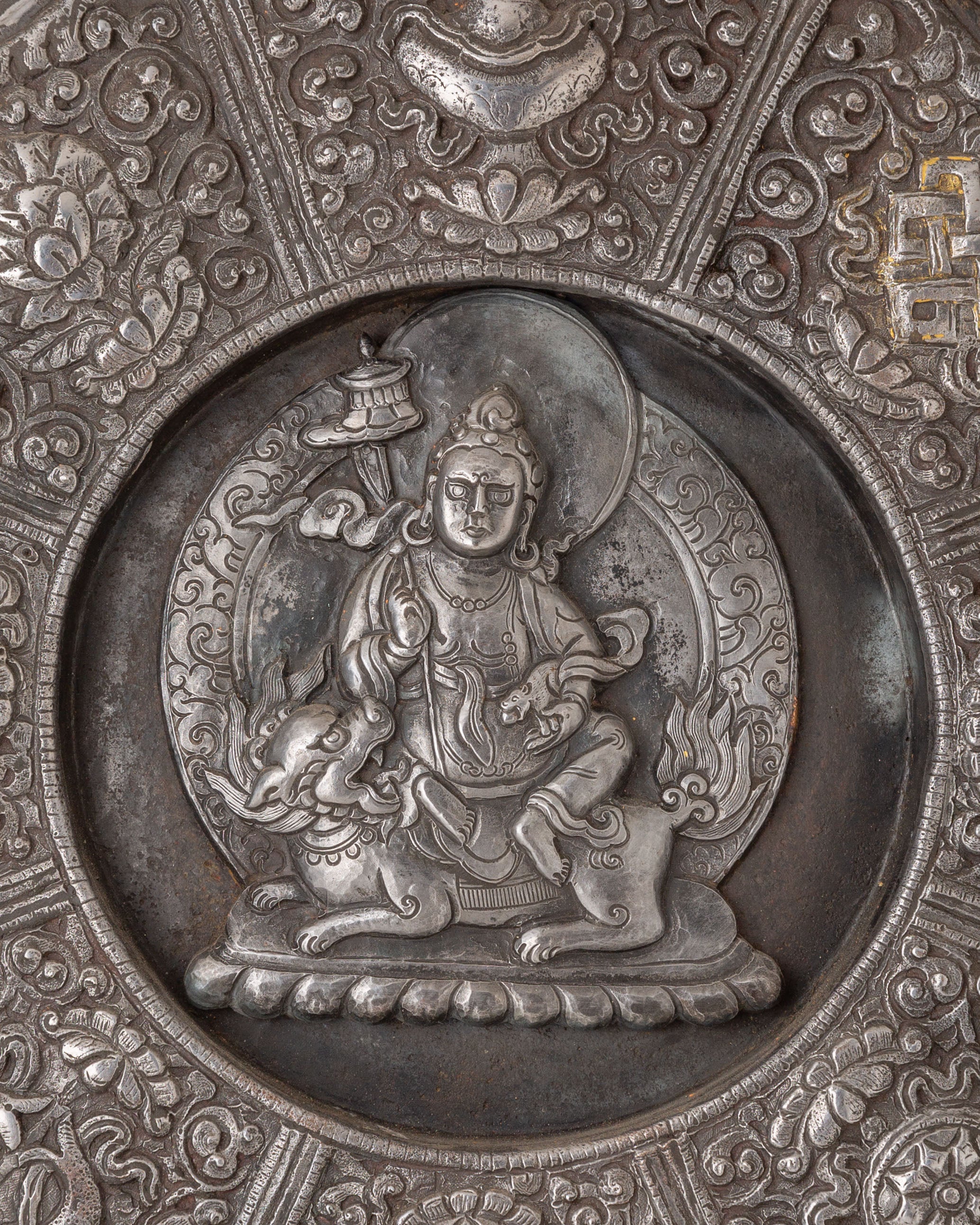 Handmade Namtoshe Wall Hanging | Tibetan Wealth Deity Art