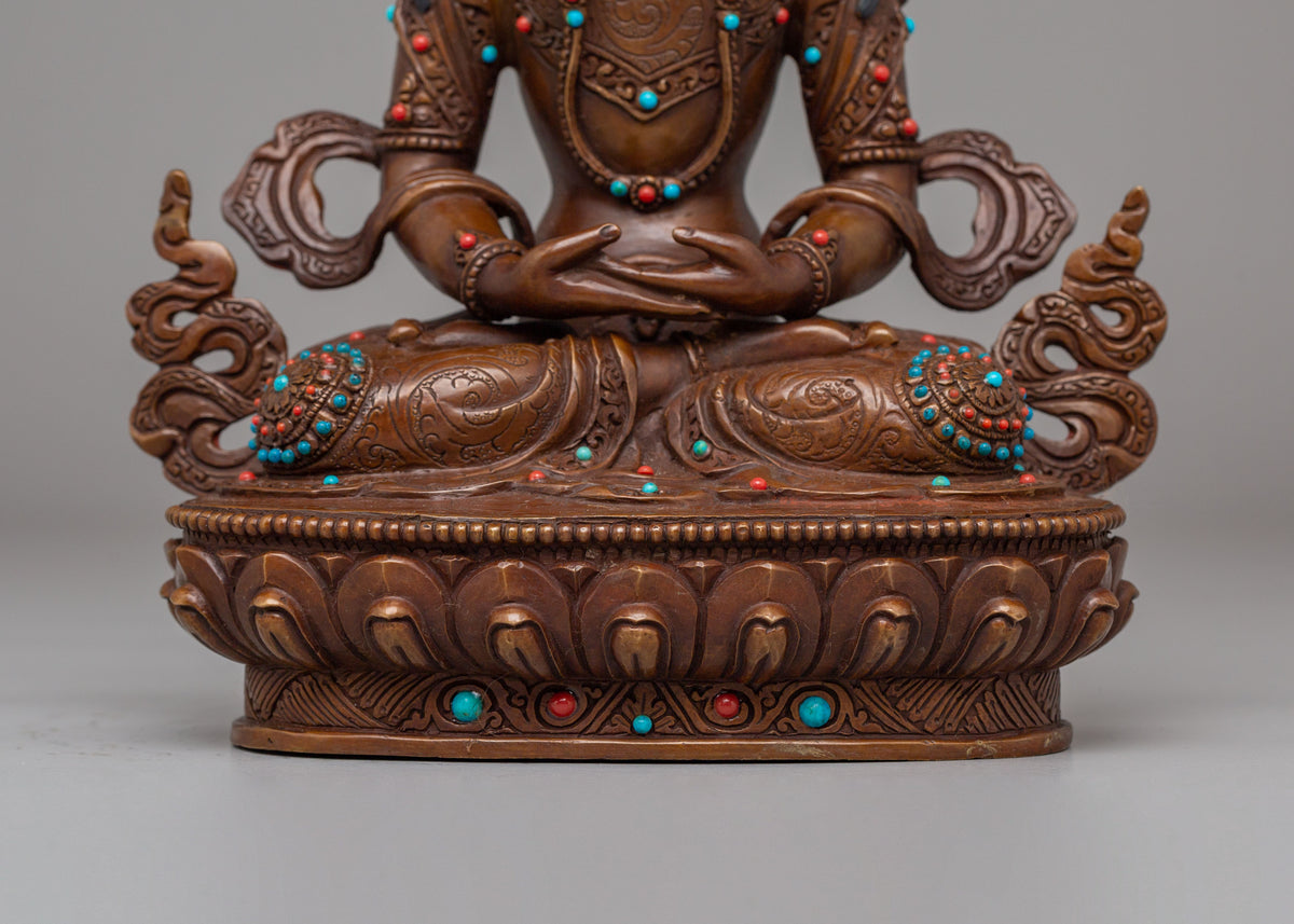 Handmade Altar Amitayus Statue | The Buddha of Infinite Life
