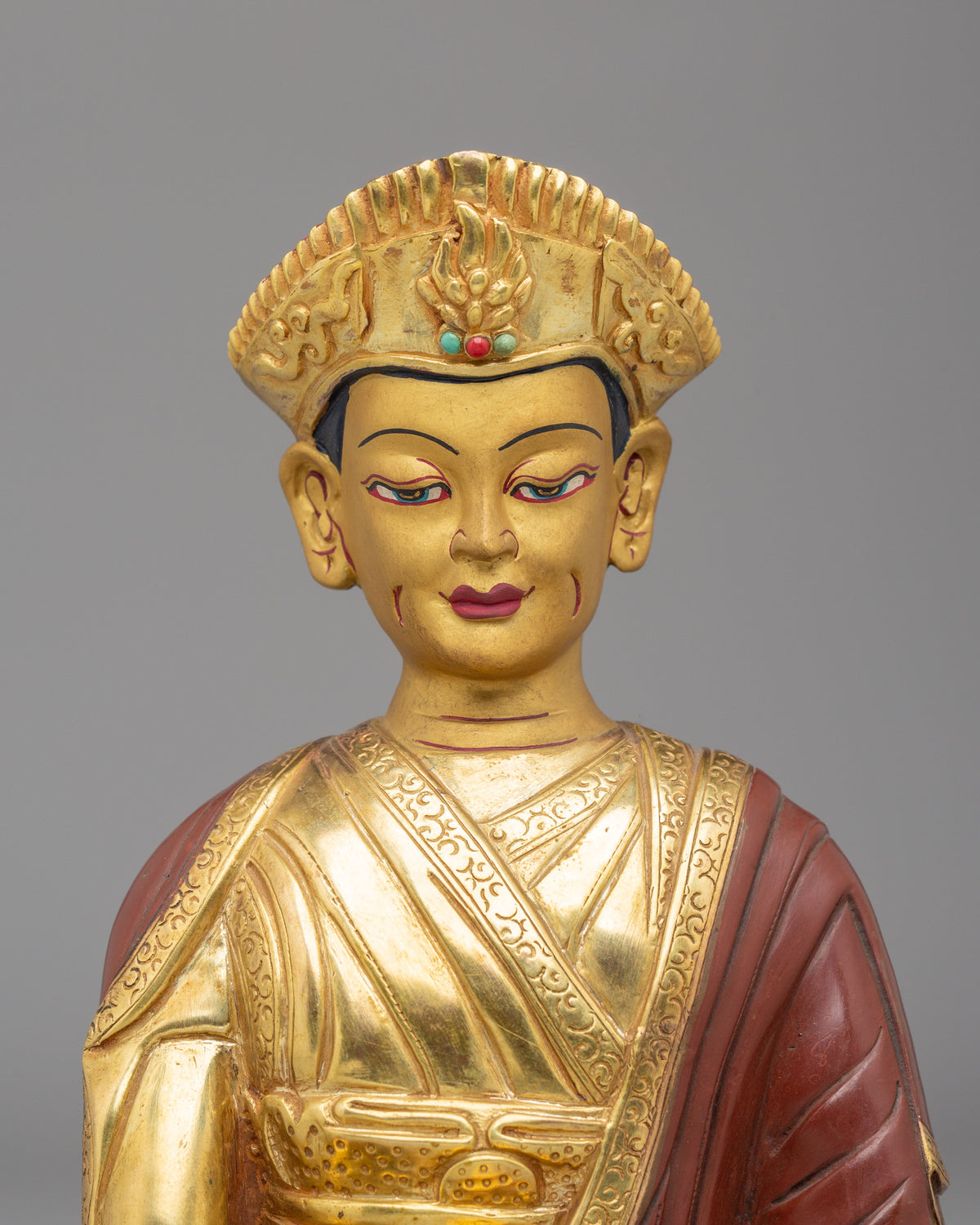 Handmade Buddhist Master Statue | Tibetan Artwork