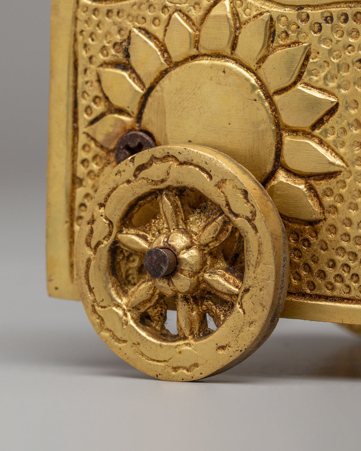 Sacred Surya Dev Rath Sculpture | Divine Vehicle of Sun God Surya Dev