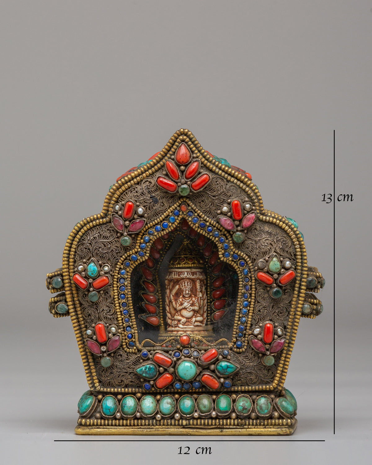 Ghau Box With Buddhist Deity | Spiritual Ghau Box for Meditation