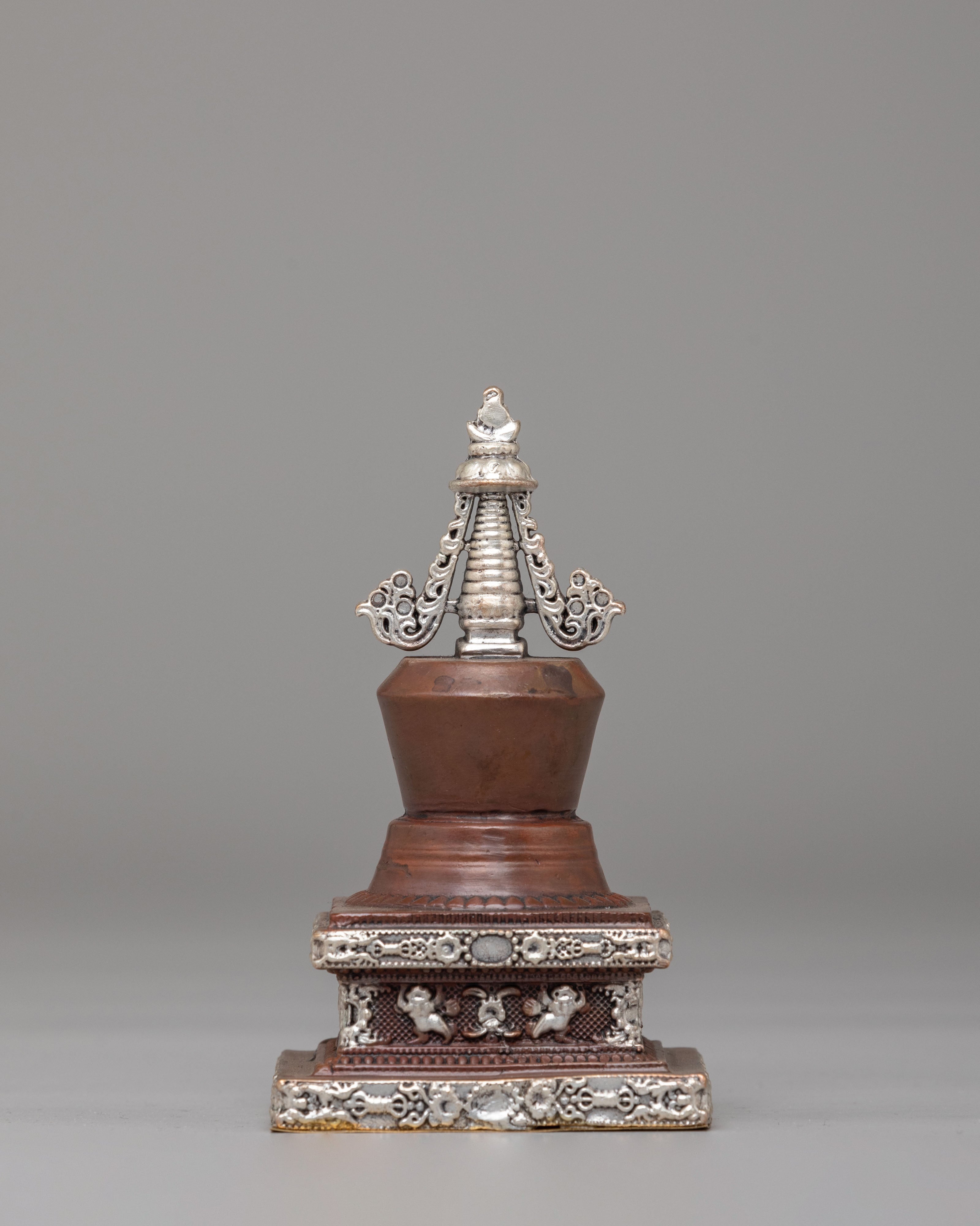 Handcrafted Altar Parinirvana Stupa | Sacred Tibetan Art