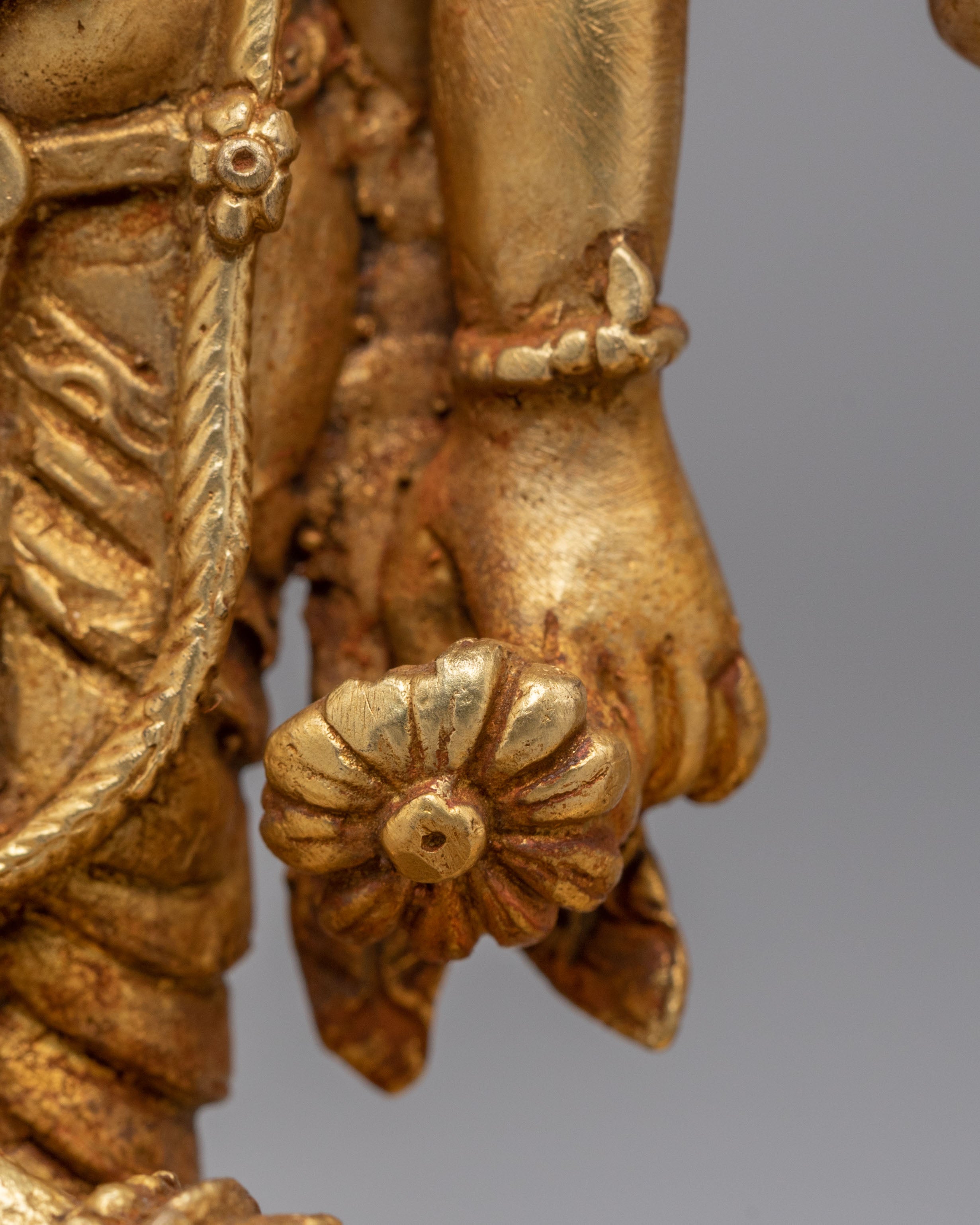 Lord Vishnu with Lakshmi Statue | Hindu Deity Figurine