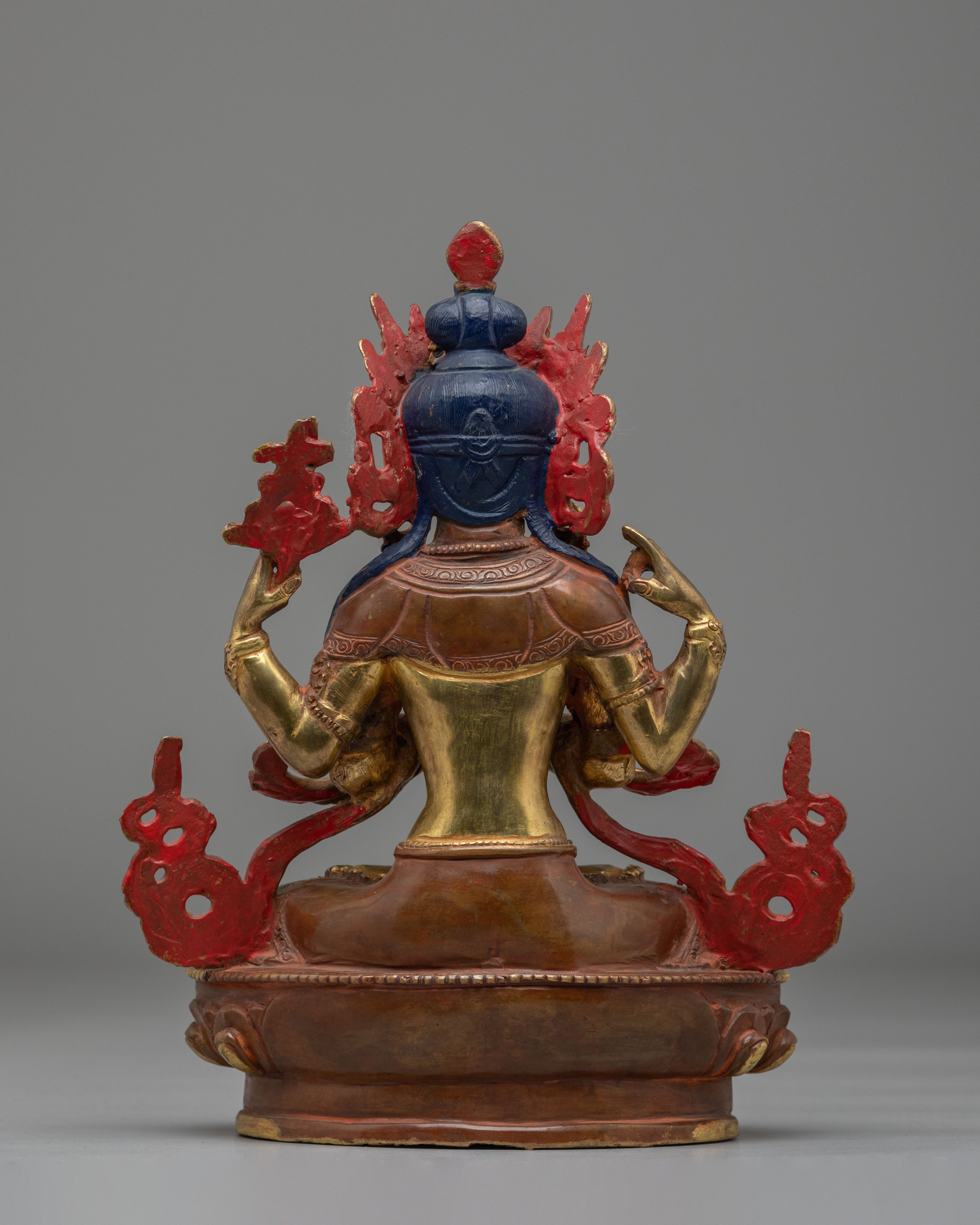 Handmade Avalokiteshvara Bodhisattva Statue | Tibetan Chenrezig Sculpture