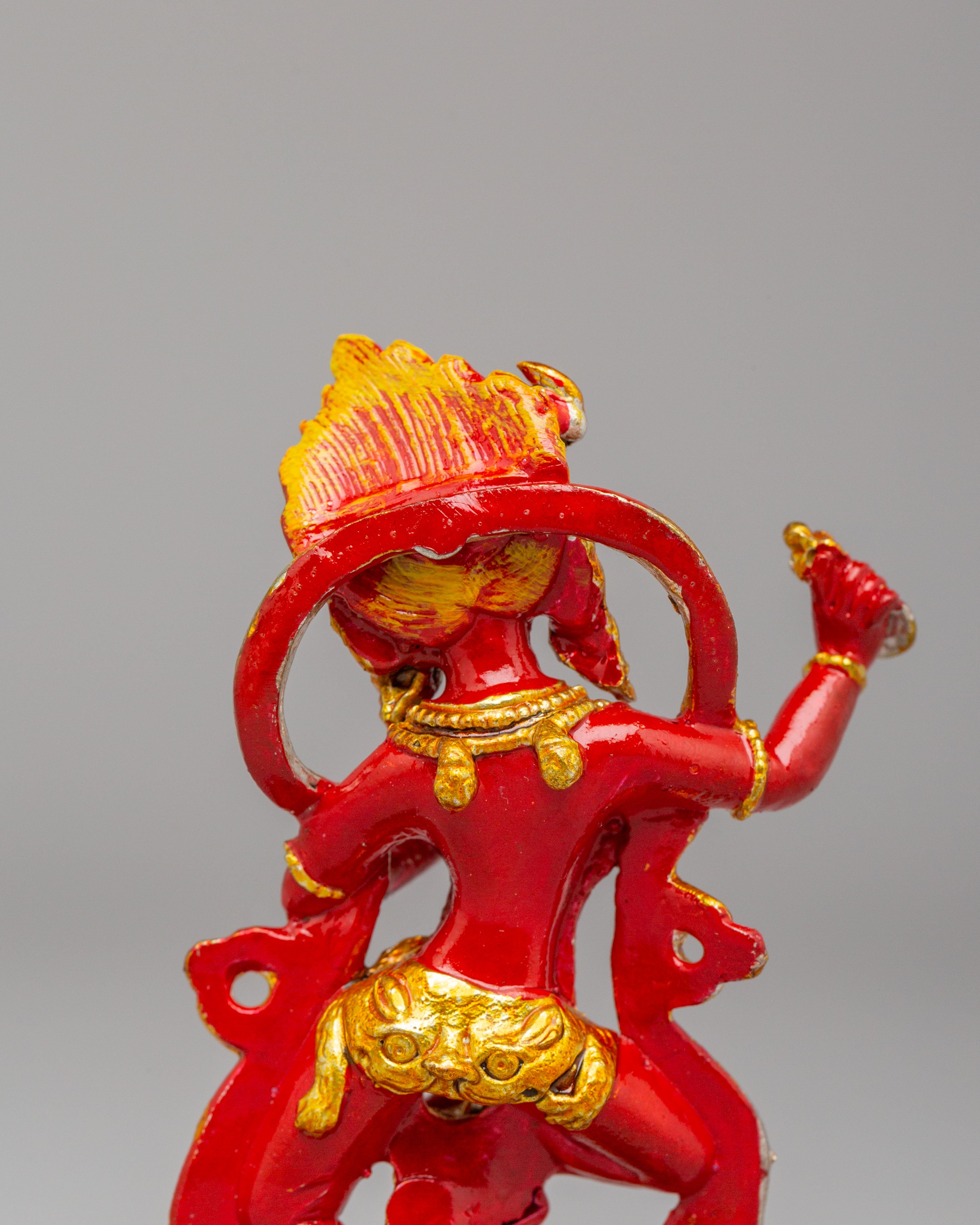 Sacred Dorje Phagmo Tantric Deity Statue | Hand Painted Vajravarahi Buddhist Goddess