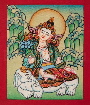Samantabhadra Thangka for Locket