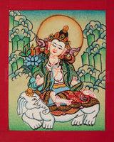 Samantabhadra Thangka for Locket