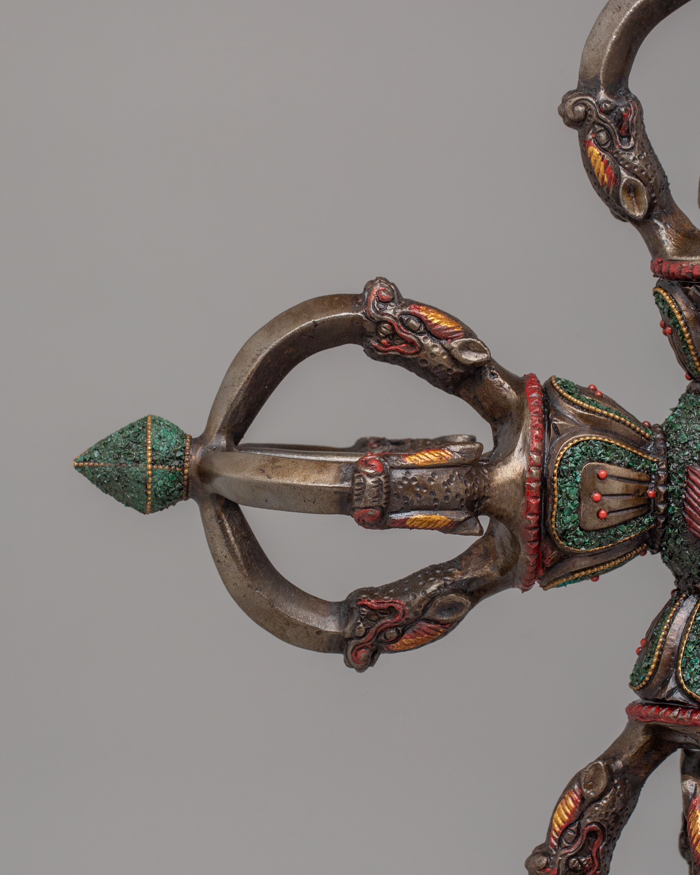 Buddhist Bishwo Vajra with Stand | Sacred Altar Symbol