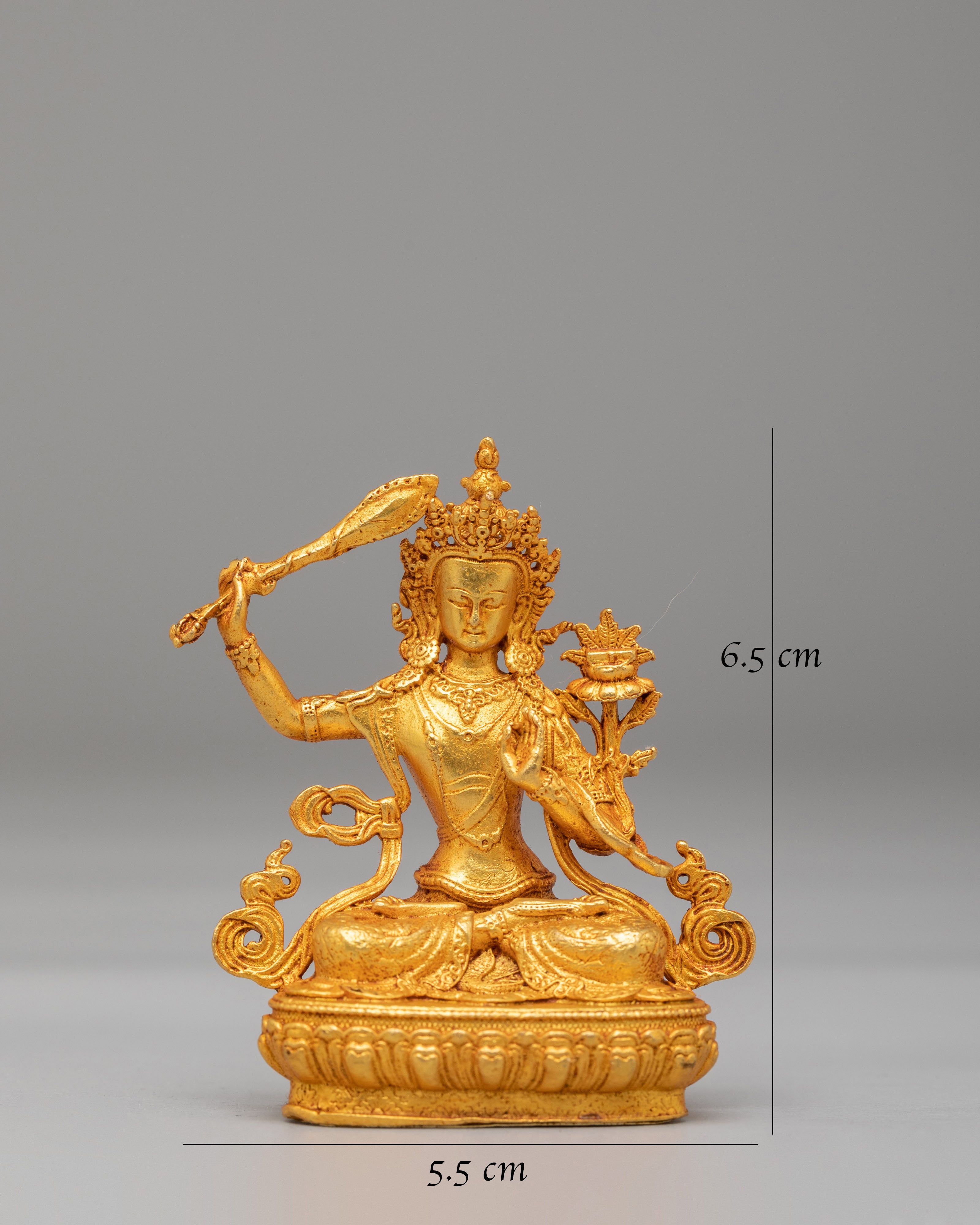 Tibetan Wisdom Manjushri Sculpture | Machine Made Statue