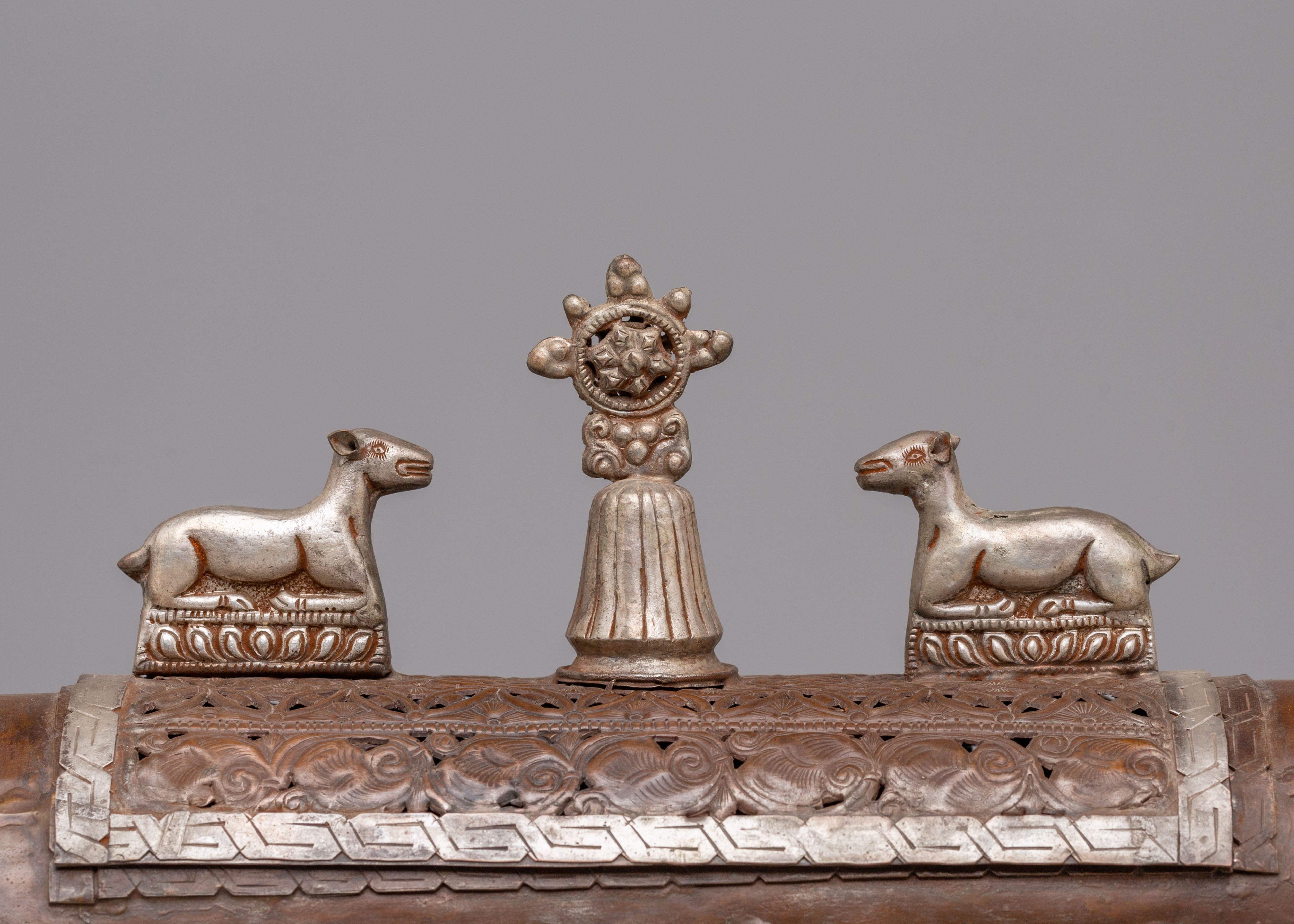 Dharma Wheel Incense Burner | Tibetan Handcrafted Art
