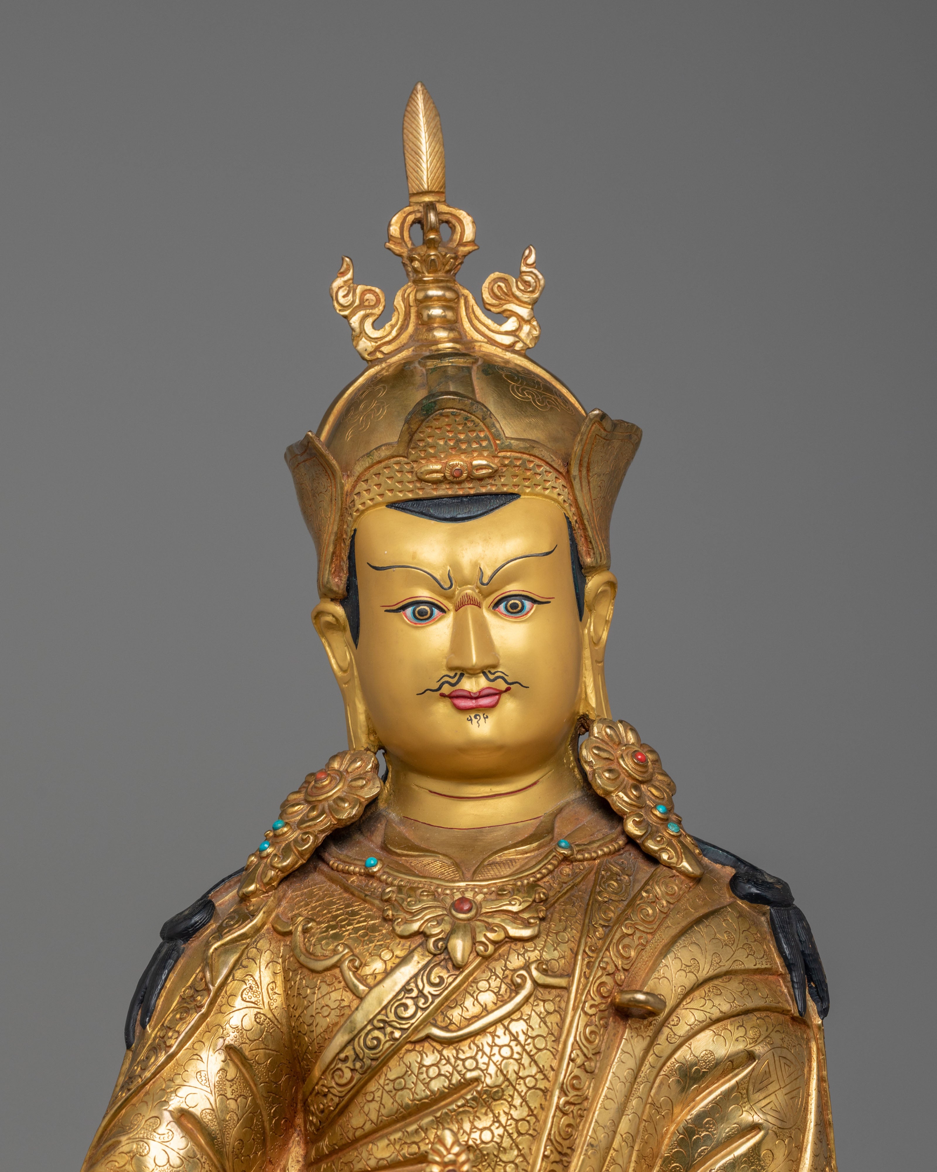 Lotus Born Guru Rinpoche Statue | Buddhist Padmasambhava Sculpture
