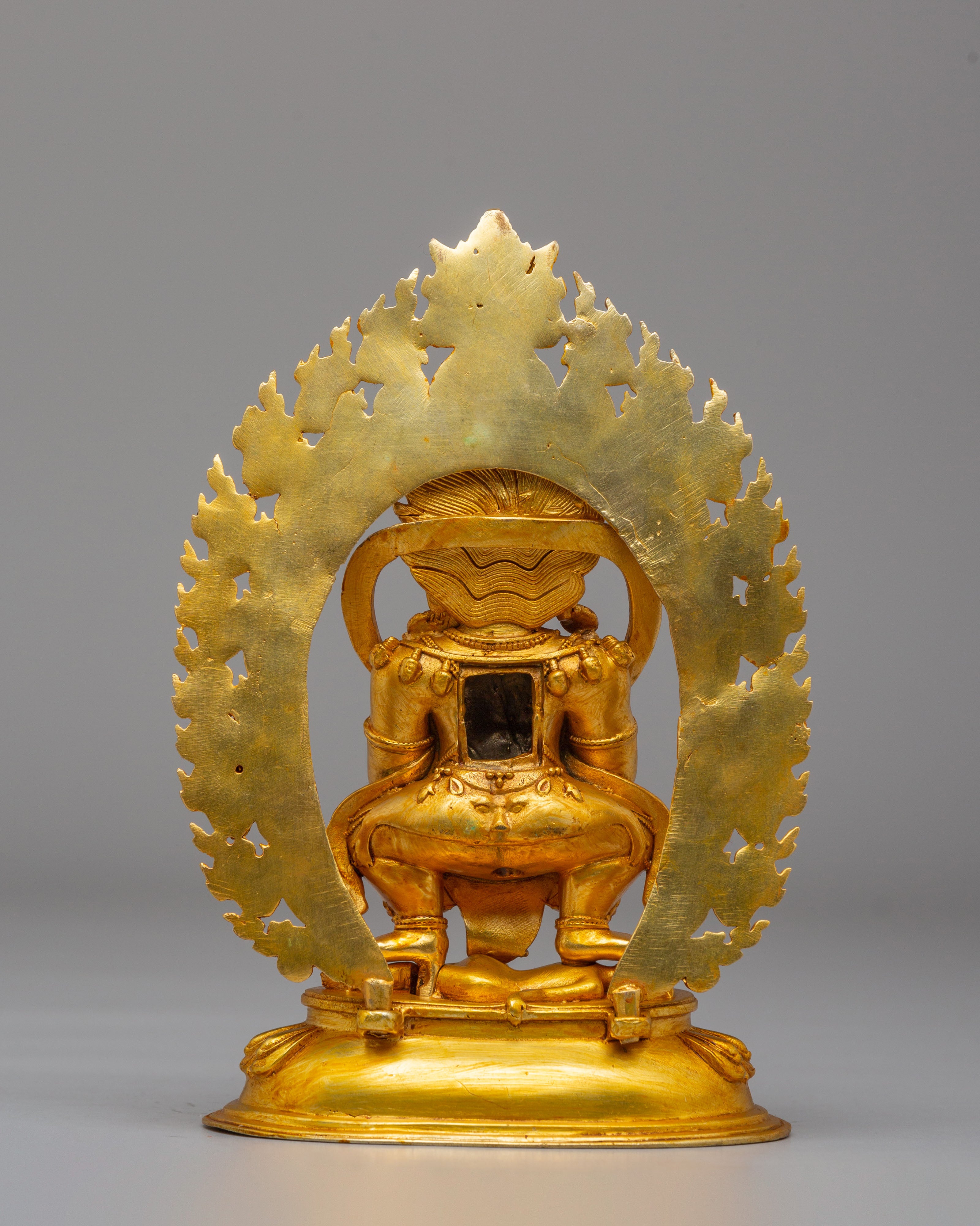 Traditional Buddhist Mahakala Sculpture | Symbol of Power & Protection