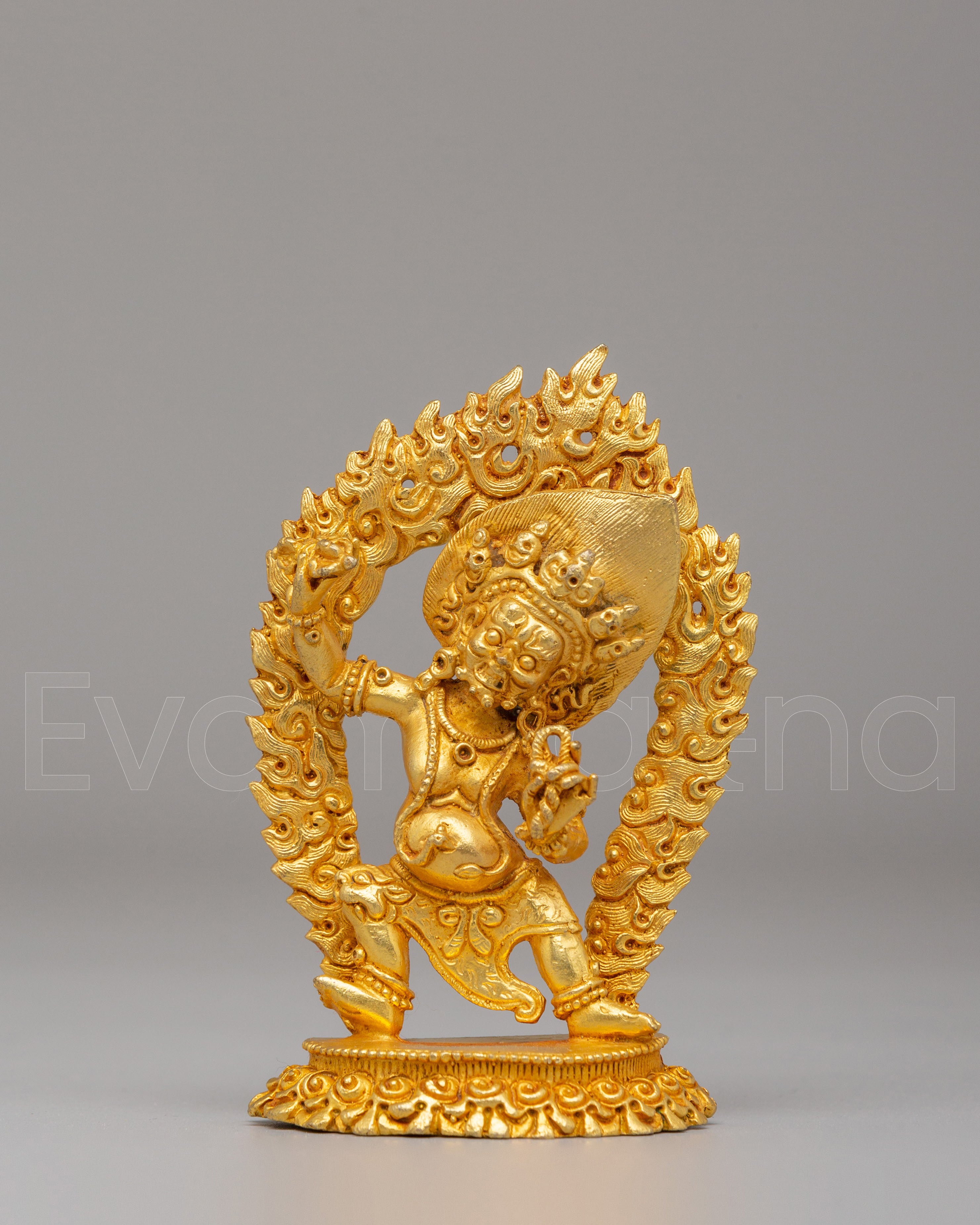Traditional Vajrapani Altar Statue | Buddhist Protector Deity