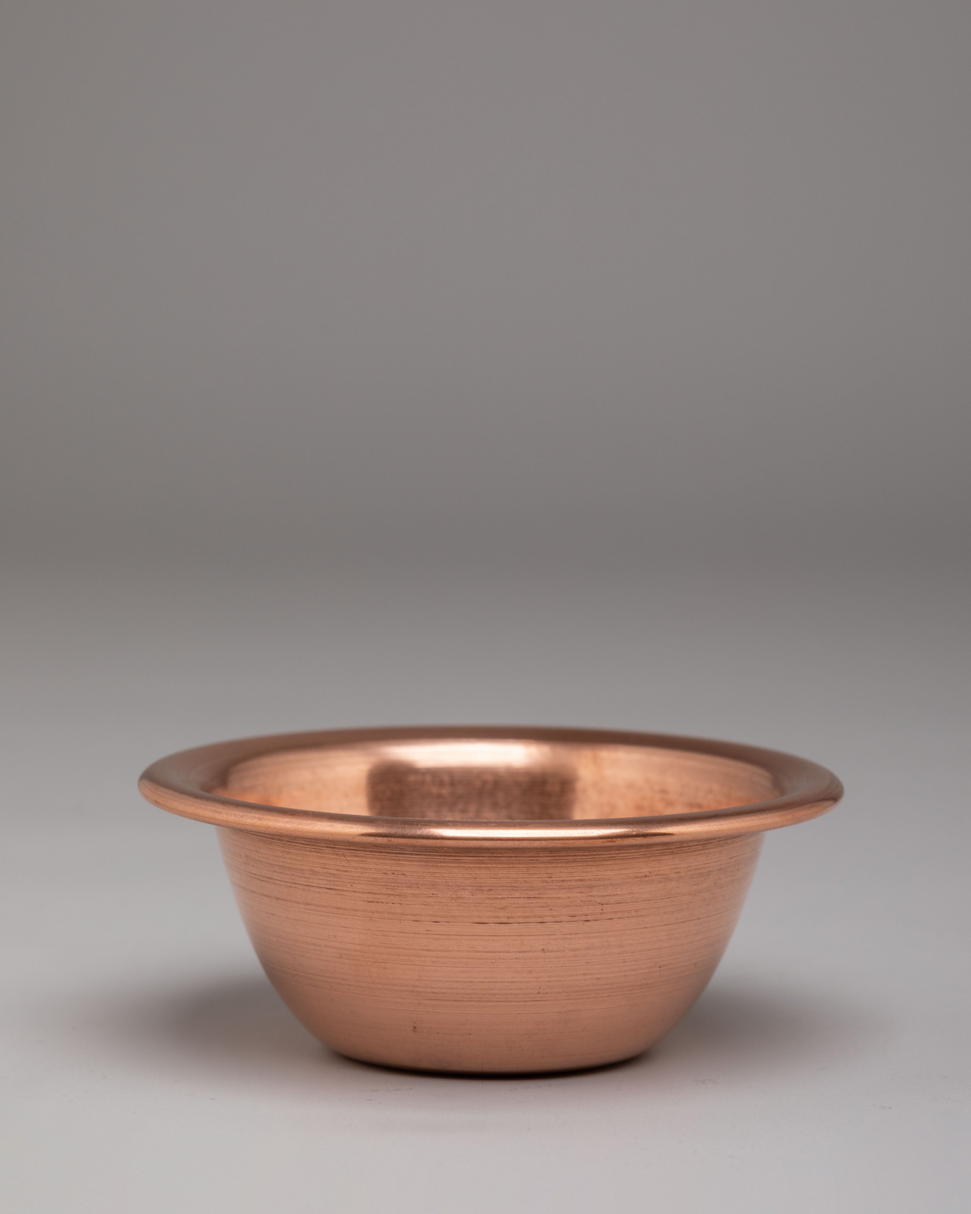 Spiritual Water Offering Bowl Set | Copper Bowls for Tibetan Rituals