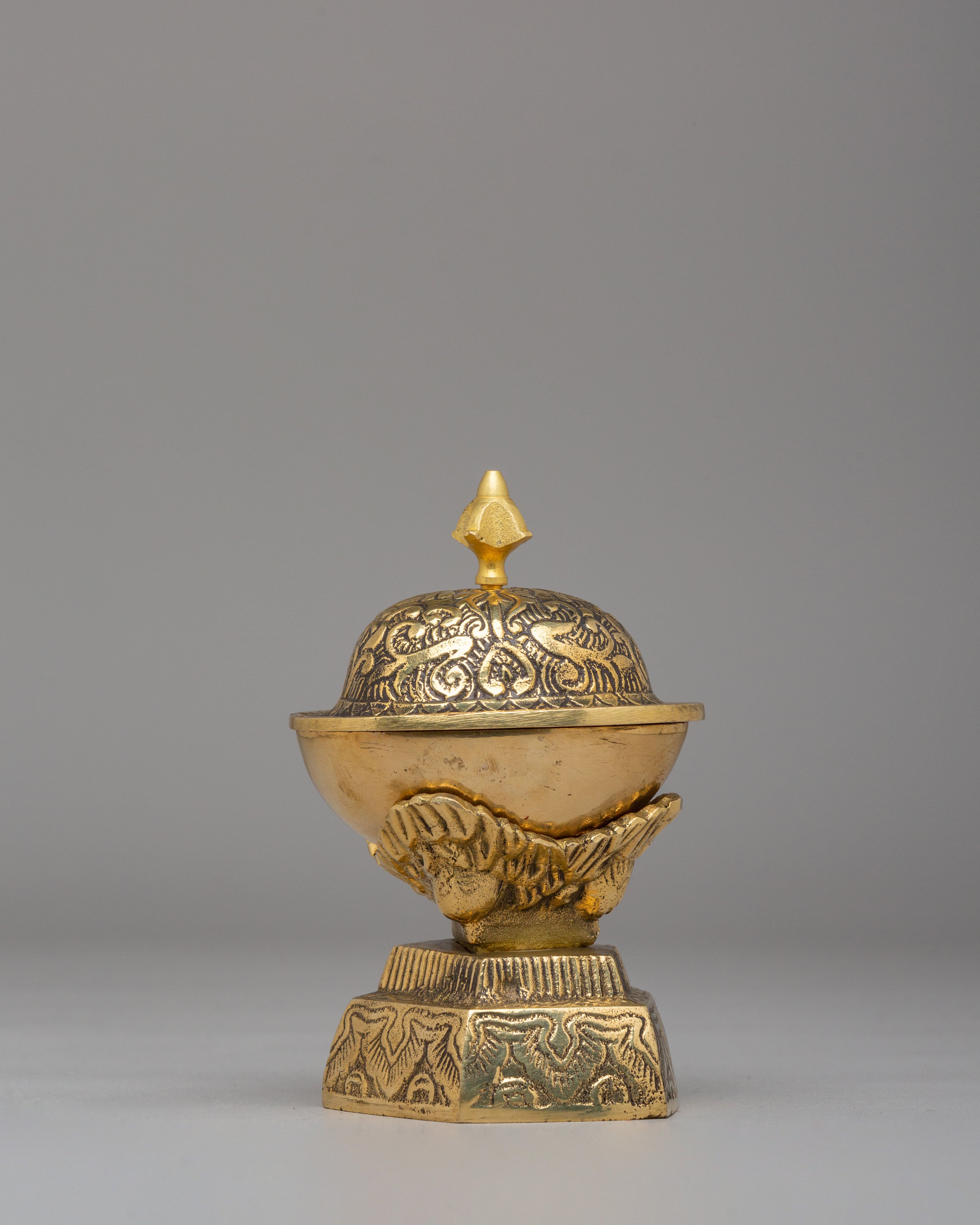 Tibetan Kapala Vessel | Handcrafted Brass Ritual and Altar Object