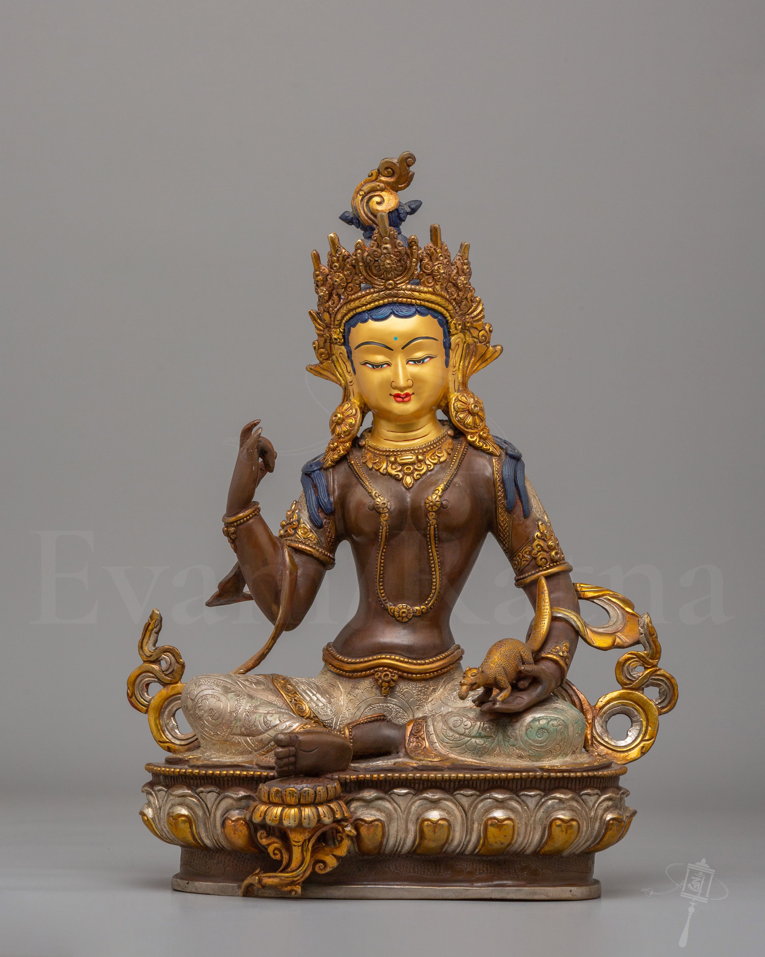 Red Manohara Vasudhara Statue 