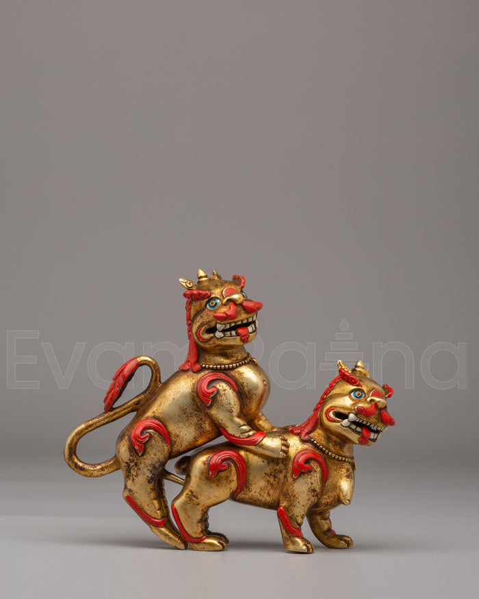 Handcrafted Lion Set for Decor | Perfect for Home and Office