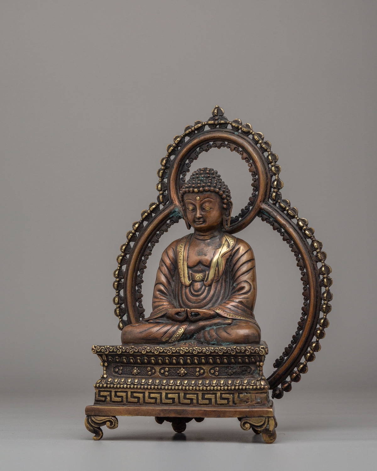 Handcrafted Amitabha Buddha Deity Statue | Copper Statue for Meditation