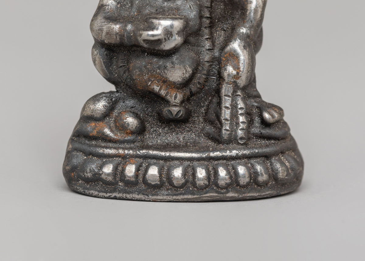 Wealth Deity Black Dzambhala Statue | Handcrafted bronze Sculpture