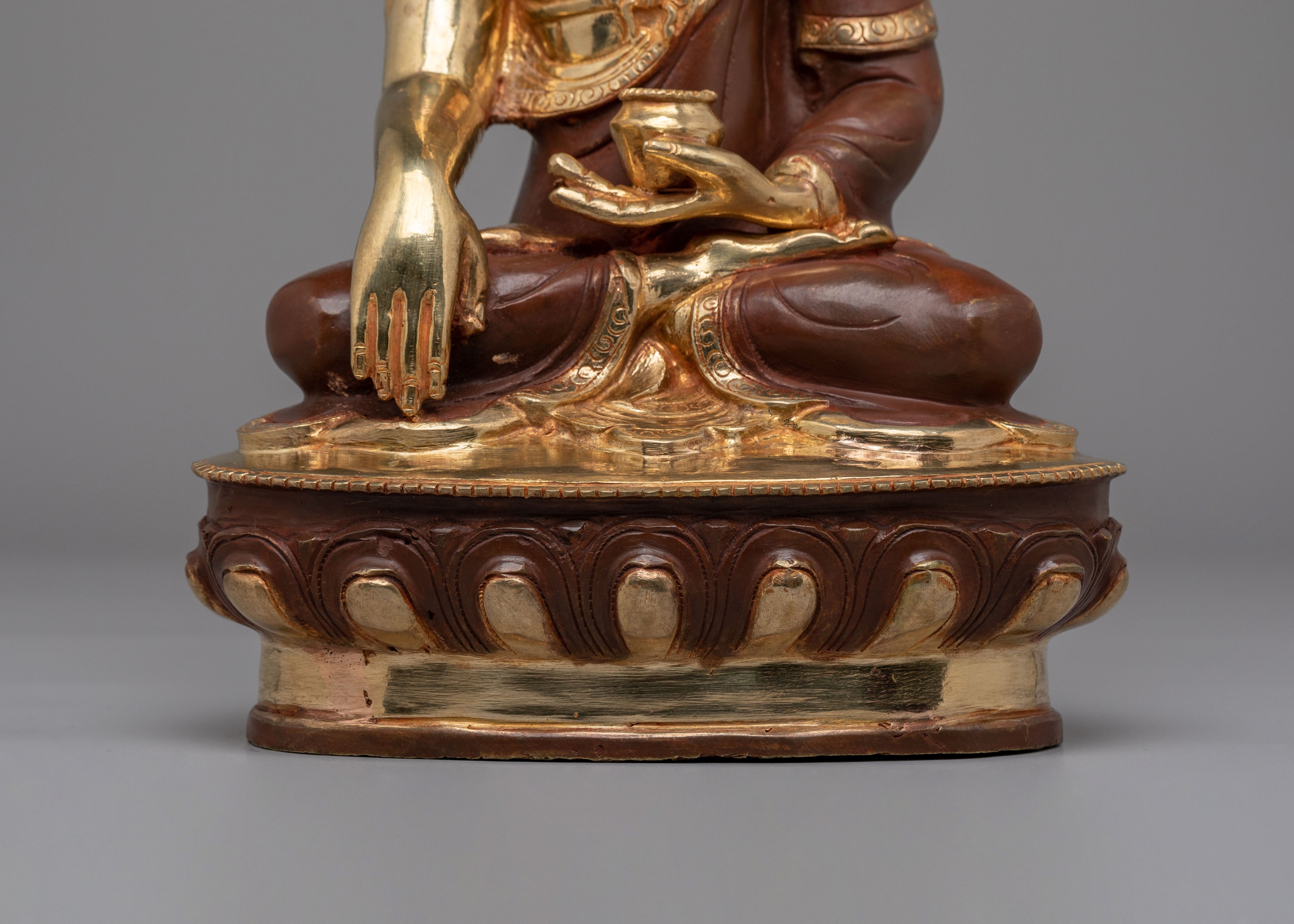 Shakyamuni Buddha Nepal Handmade Statue | Traditional Himalayan Artwork