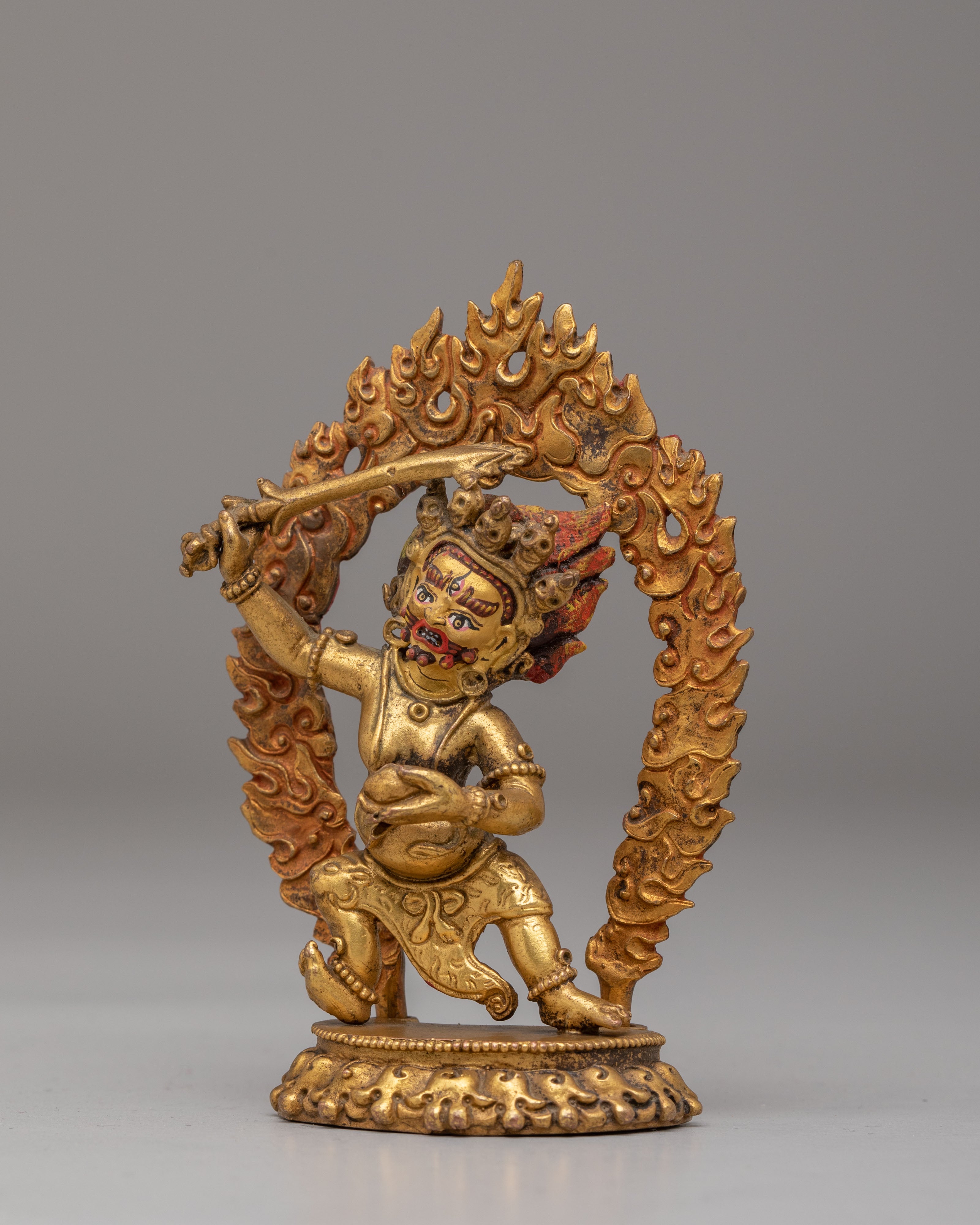 khadgapani Deity Sculpture | Tibetan Protector Statue