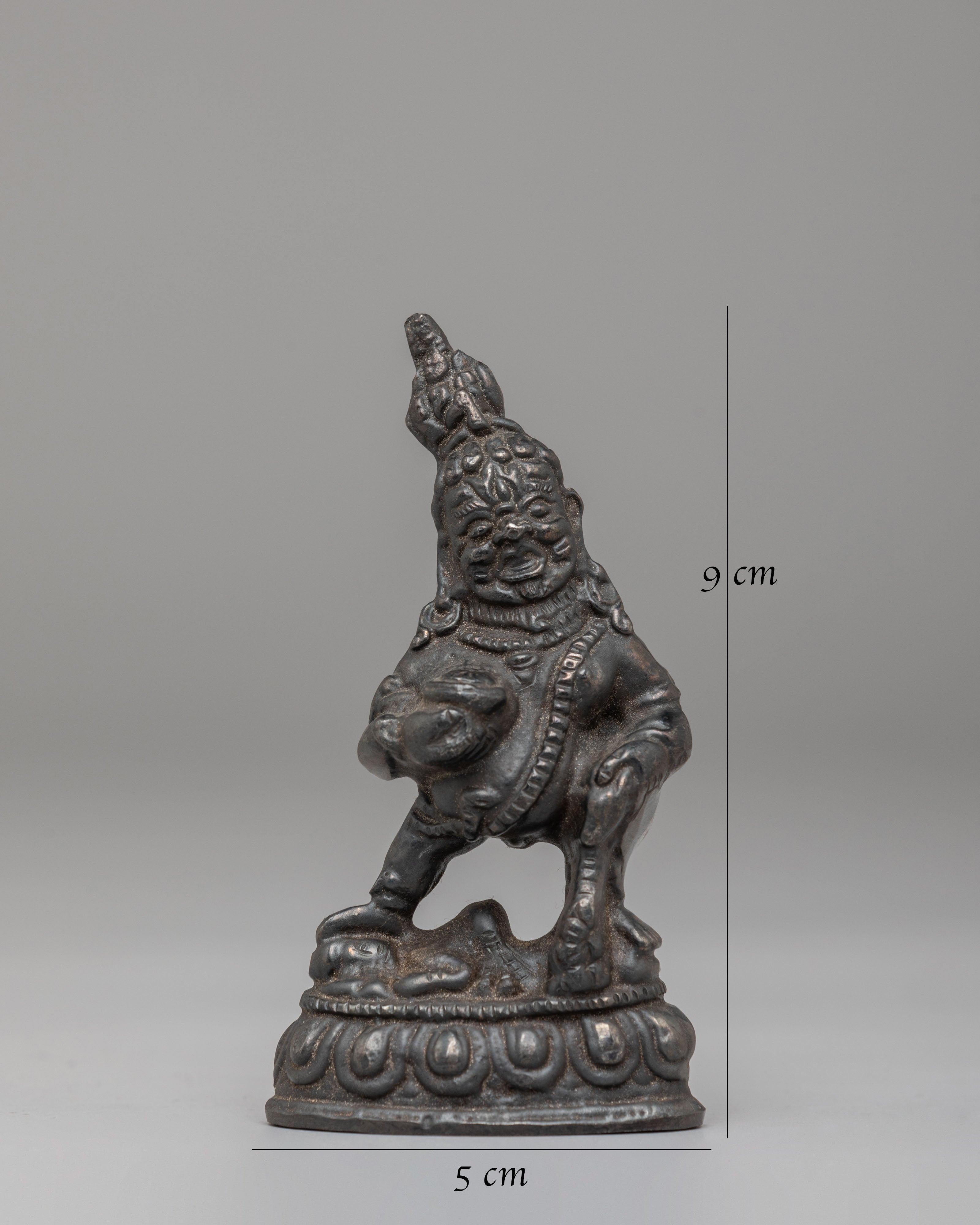 Himalayan Black Dzambhala Statue | Tibetan Wealth Deity Figurine