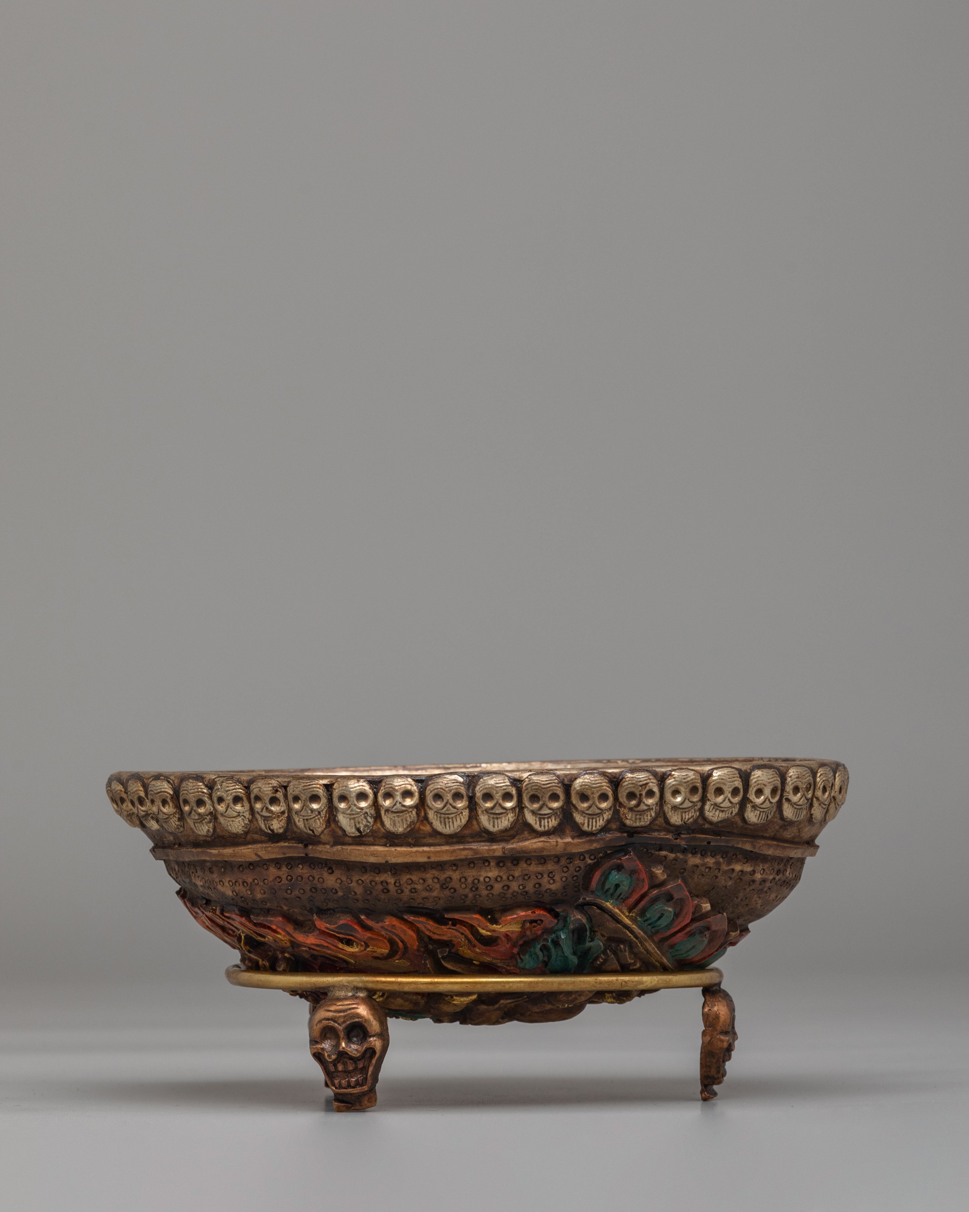 Tibetan Kapala for Ritual | Skull Cup for Tantric Ceremonies