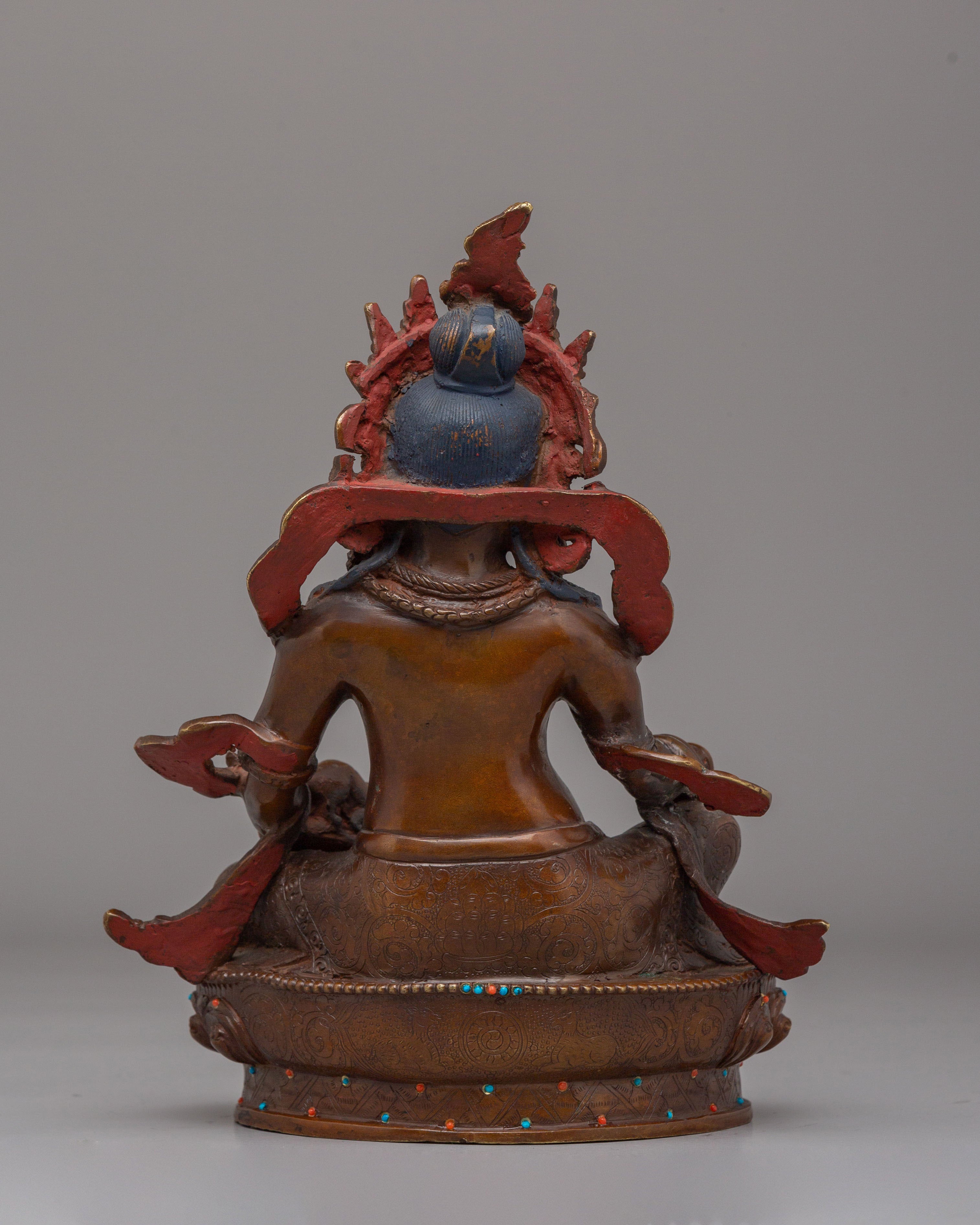 Buddhist Dzambhala Wealth God Statue | Spiritual Decor for Prosperity & Abundance