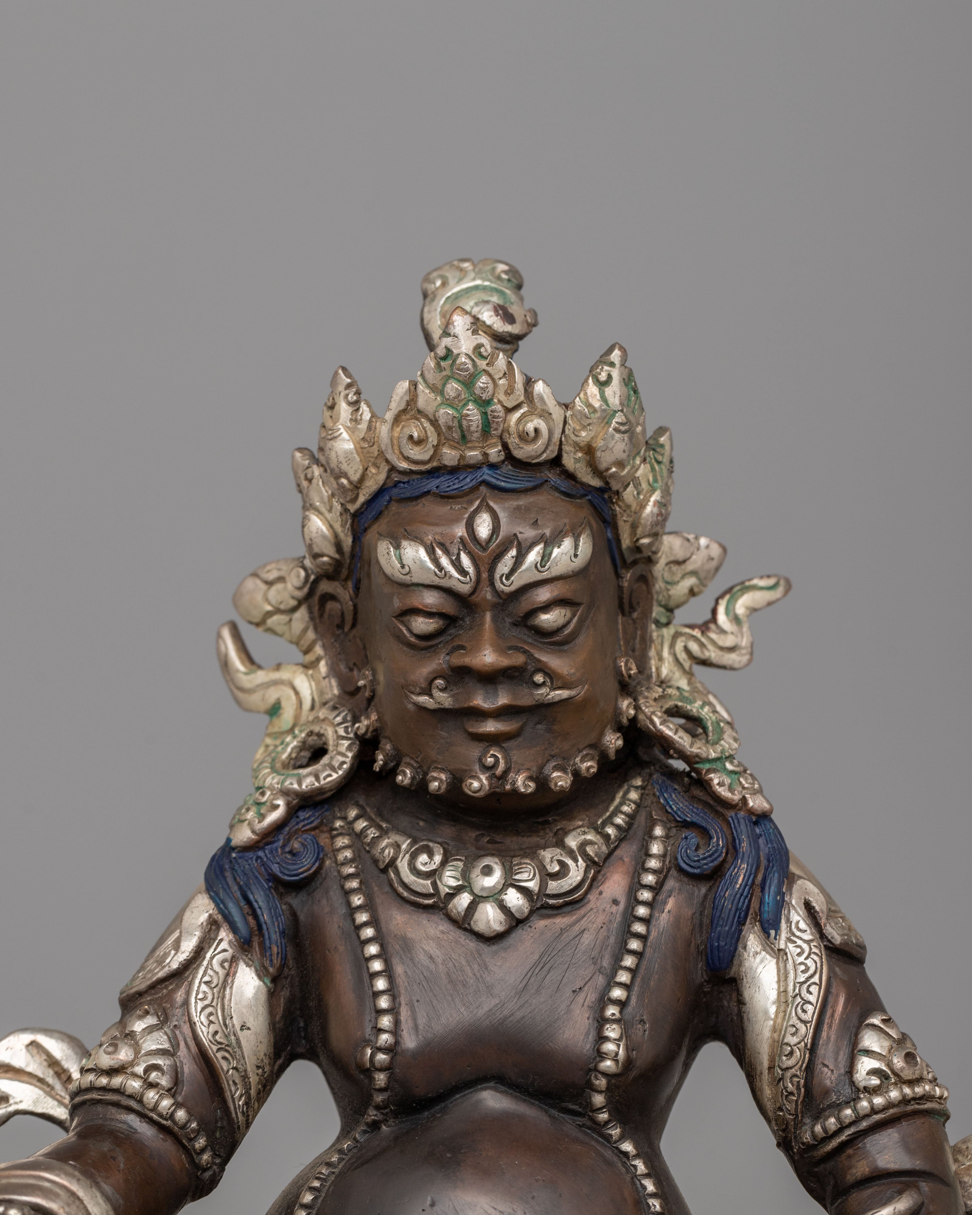 Wealth Lord Jambhala Statue | Sacred Tibetan Sculpture for Abundance