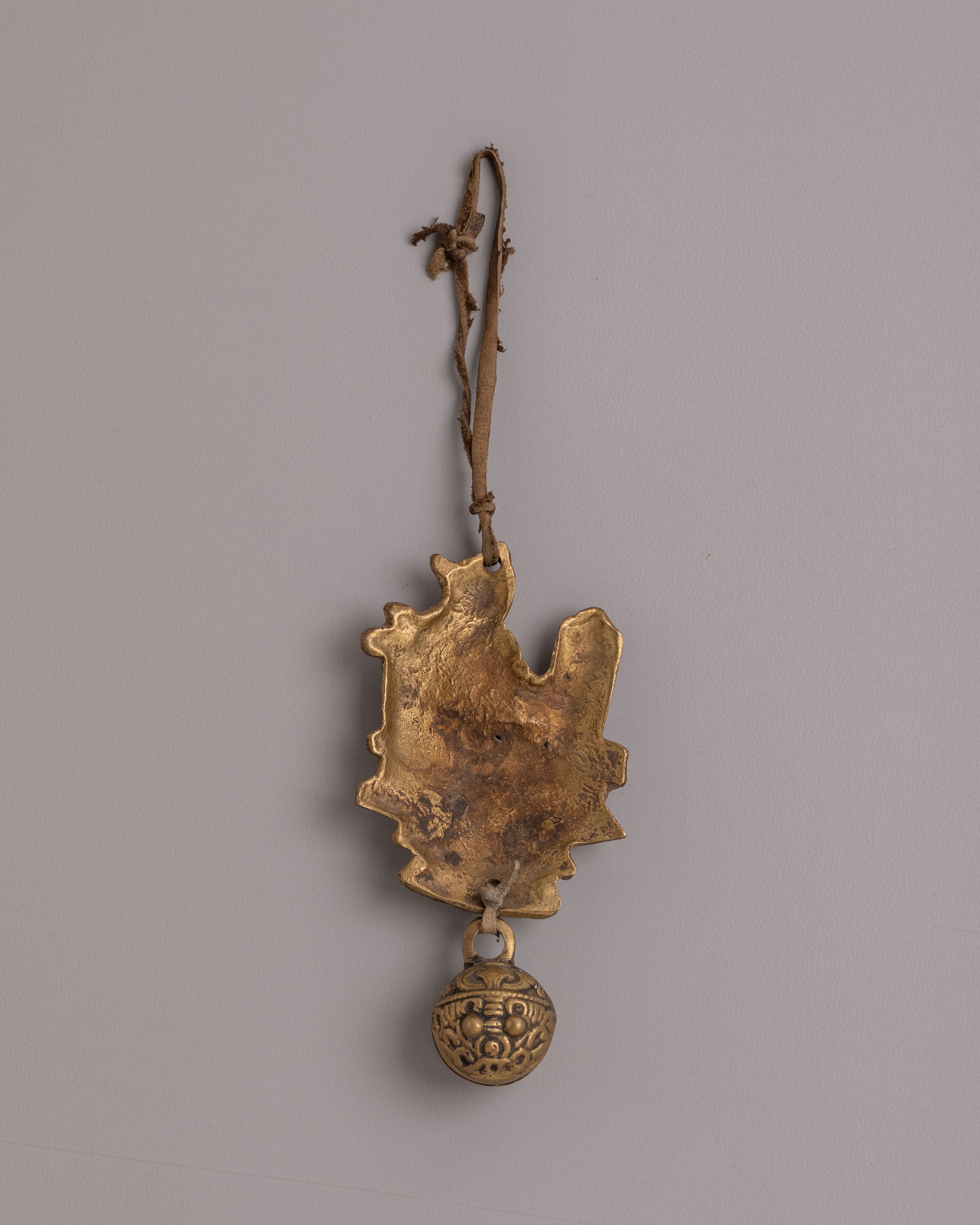 Tibetan Decorative Wall Hanging | Traditional Brass Ornament