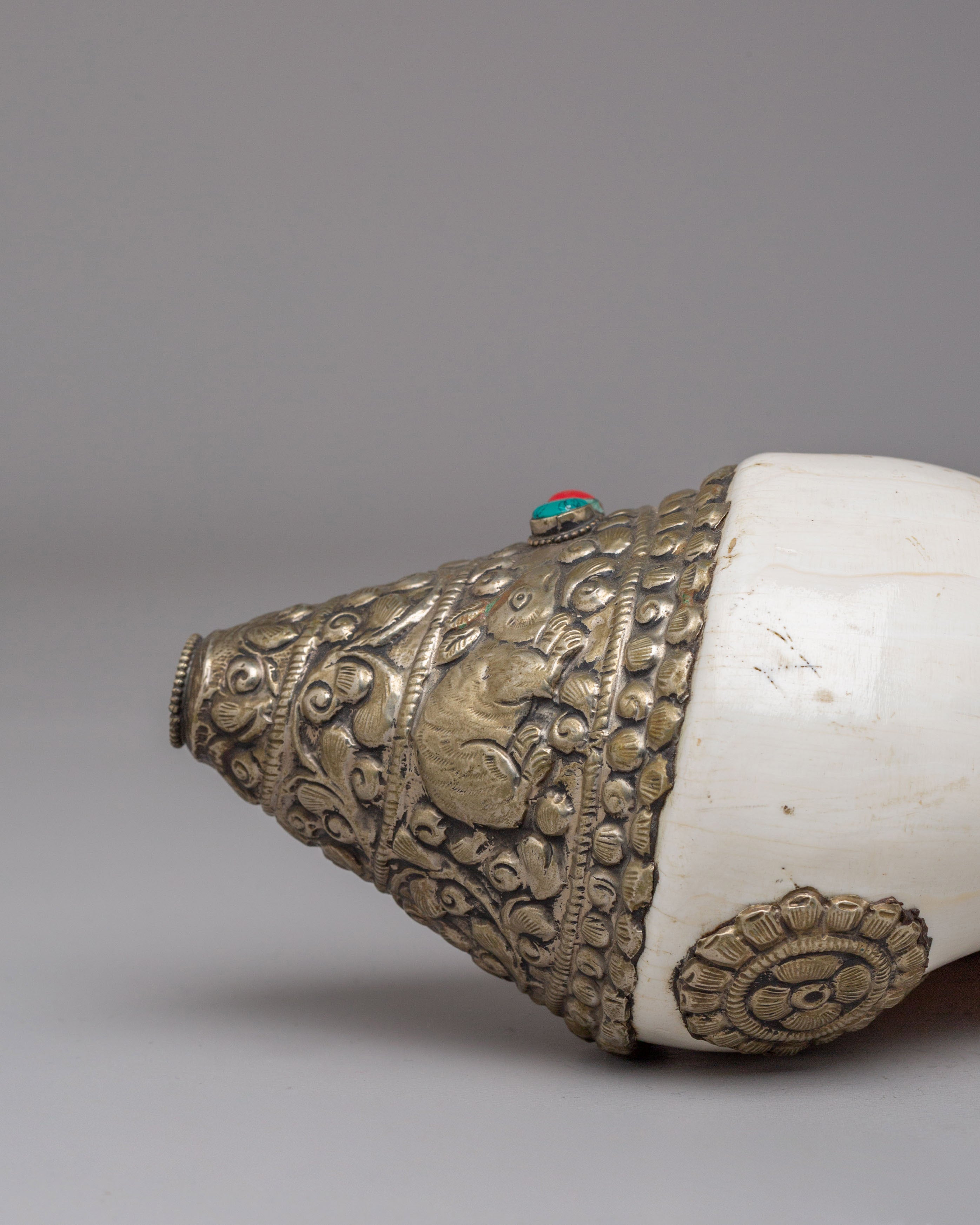 Handmade Decorative Shankha Conch | Ritual Shell for Altar and Home Decor