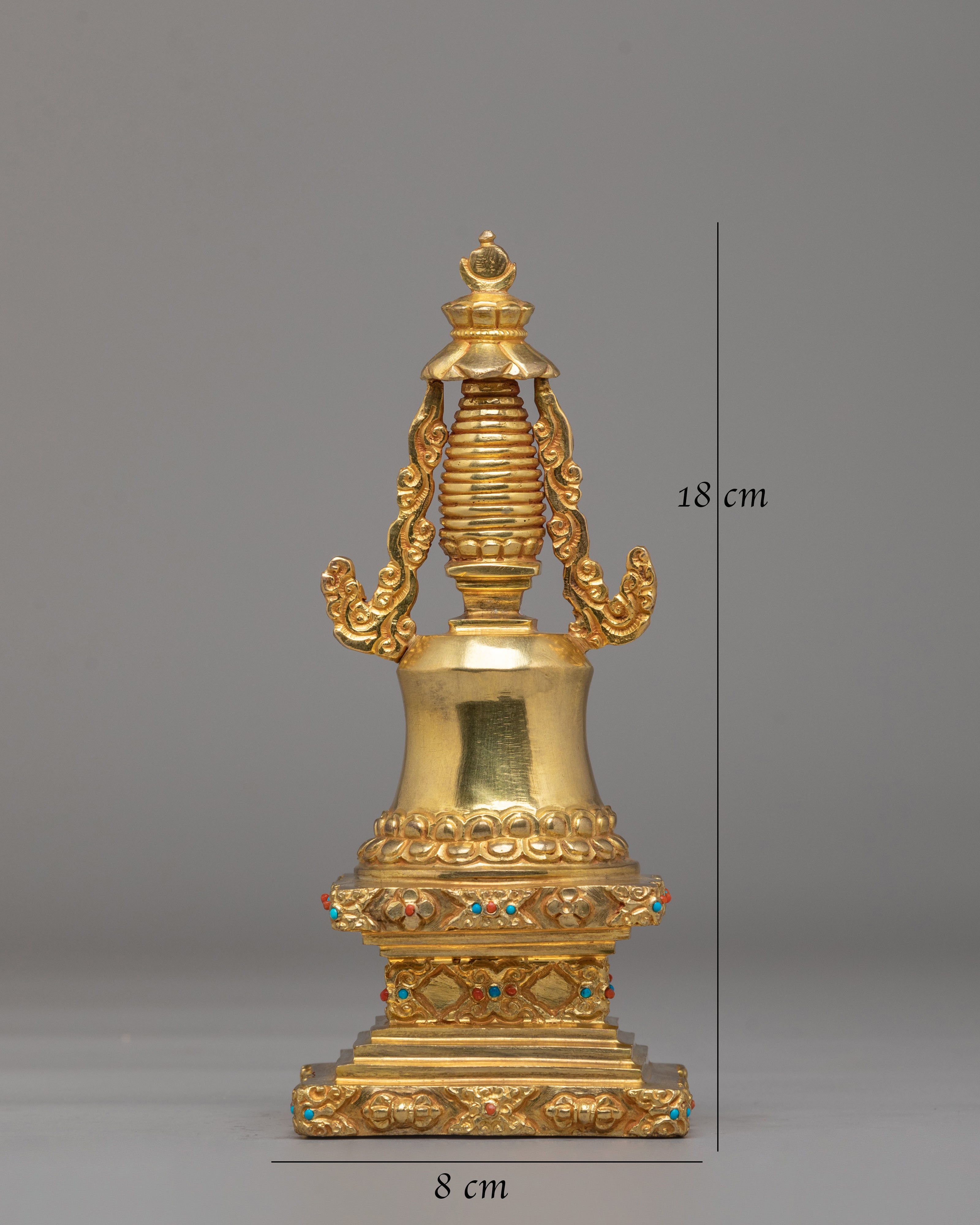 Spiritual Parinirvana Stupa | Buddhist Shrine Decor