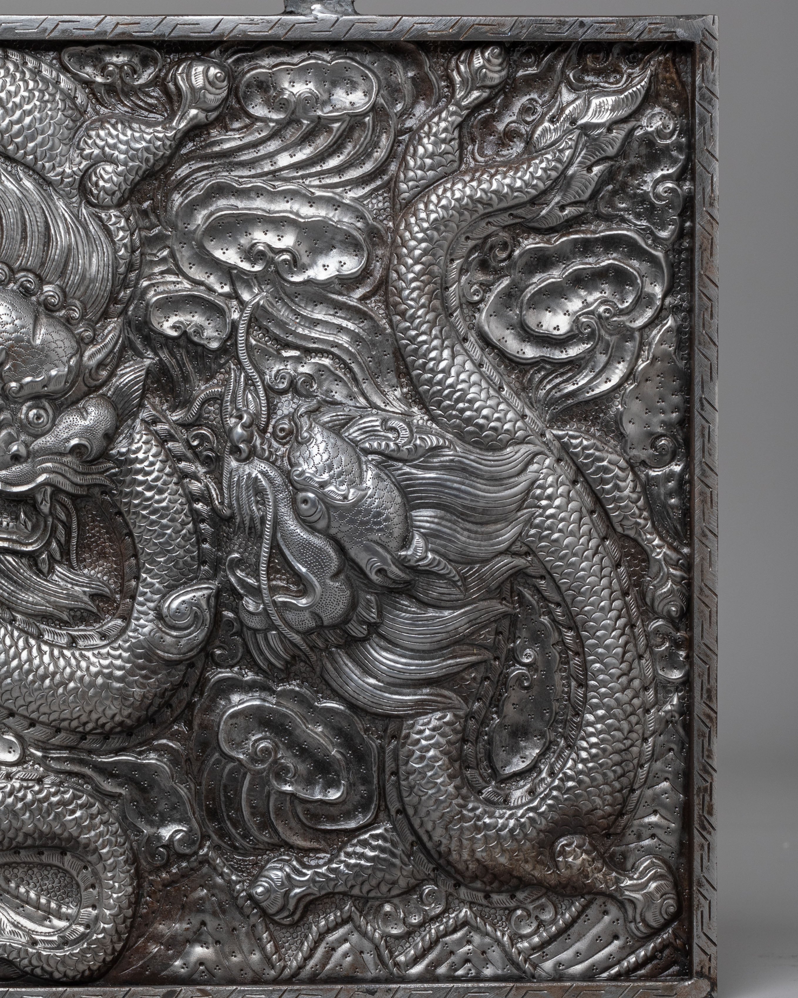 Buddhist Protector Dragon Wall Hanging | Handcrafted Himalayan Artwork