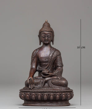 Oxidized Handcrafted Ratnasambhava Statue