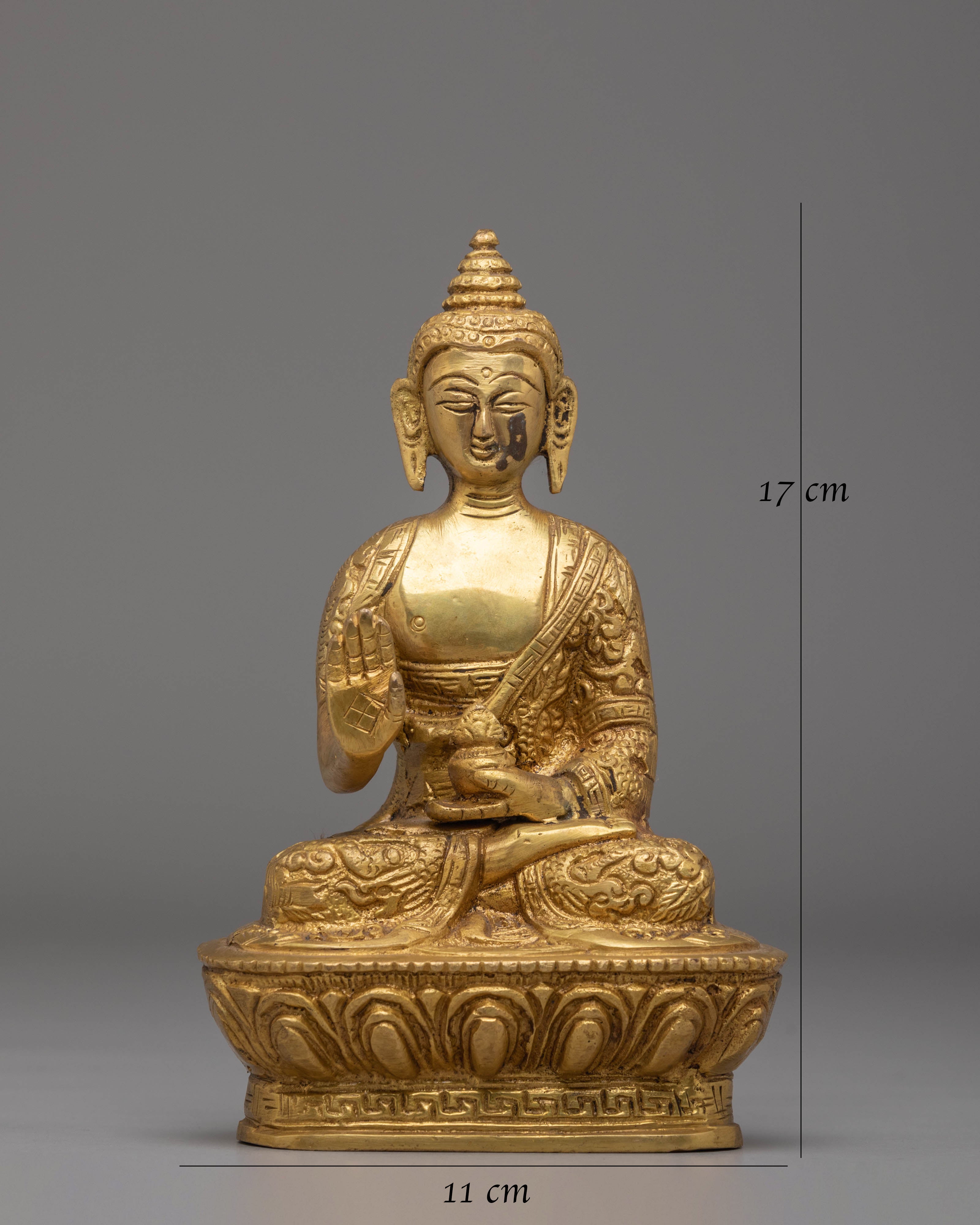 Handmade Amogasiddhi Buddha Statue | Symbol of Fearlessness and Enlightened Action