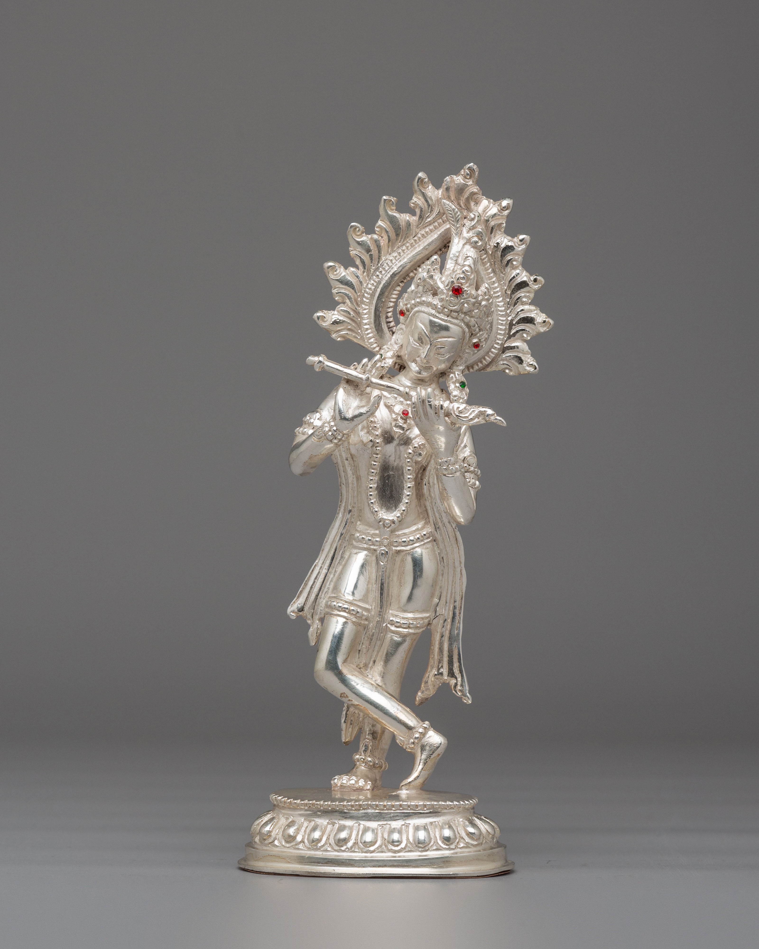 Traditional Radha Krishna Statue | Hindu Deity Figurine