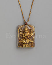 Buddhist Maitreya Locket | 92.5 Sterling Silver Fire Gilt Pendant
