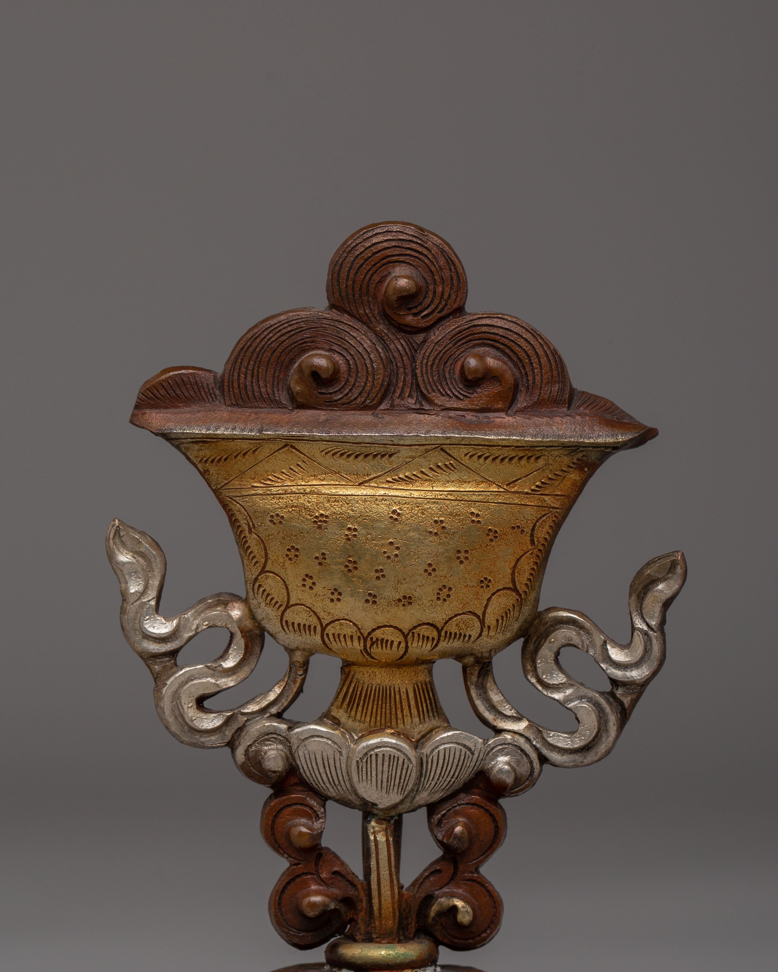 Oxidized Copper Raja Rani Set | Elegant Copper and Gold-Plated Figurines