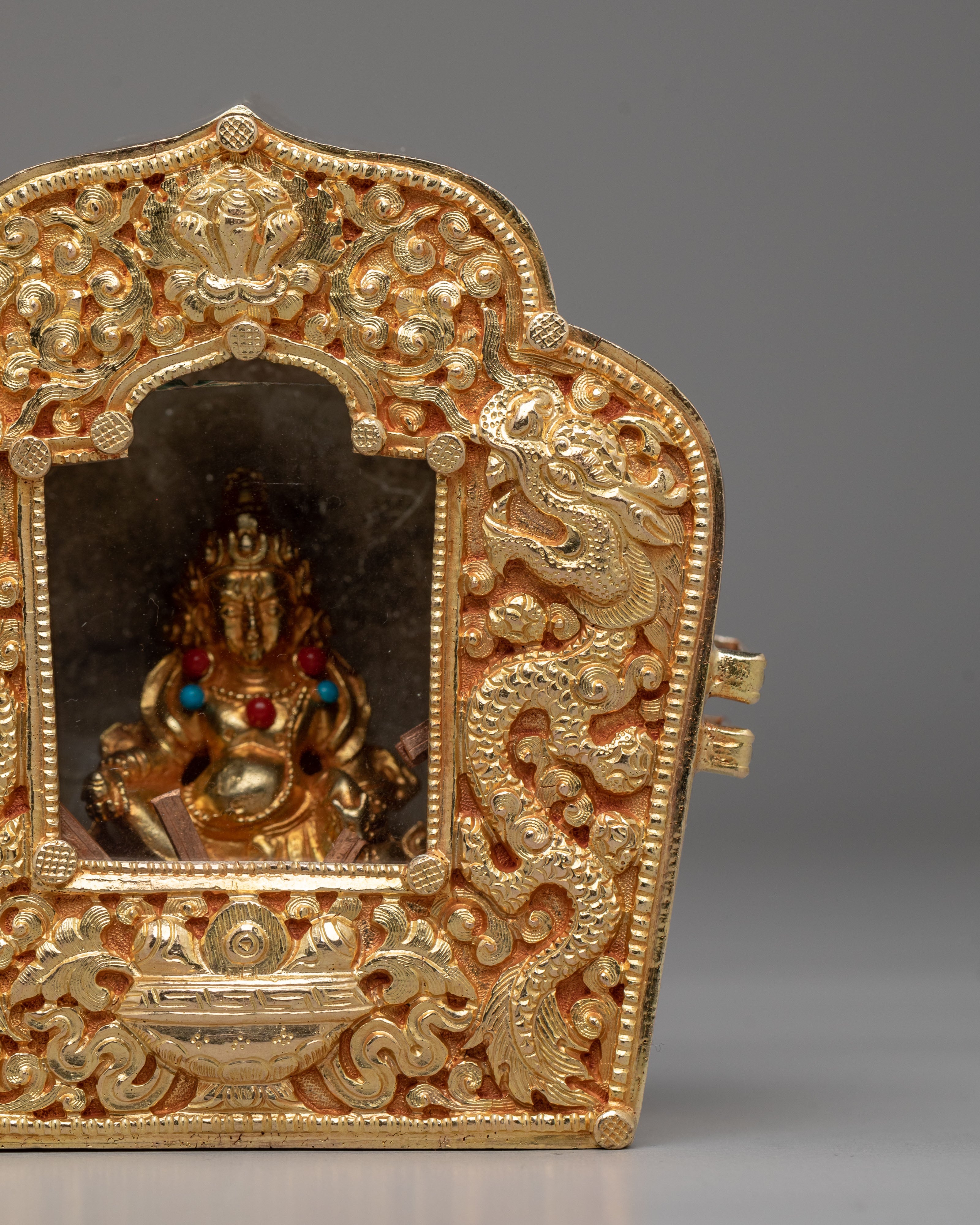 Sacred Altar Ghau Box | Tibetan Ritual Shrine