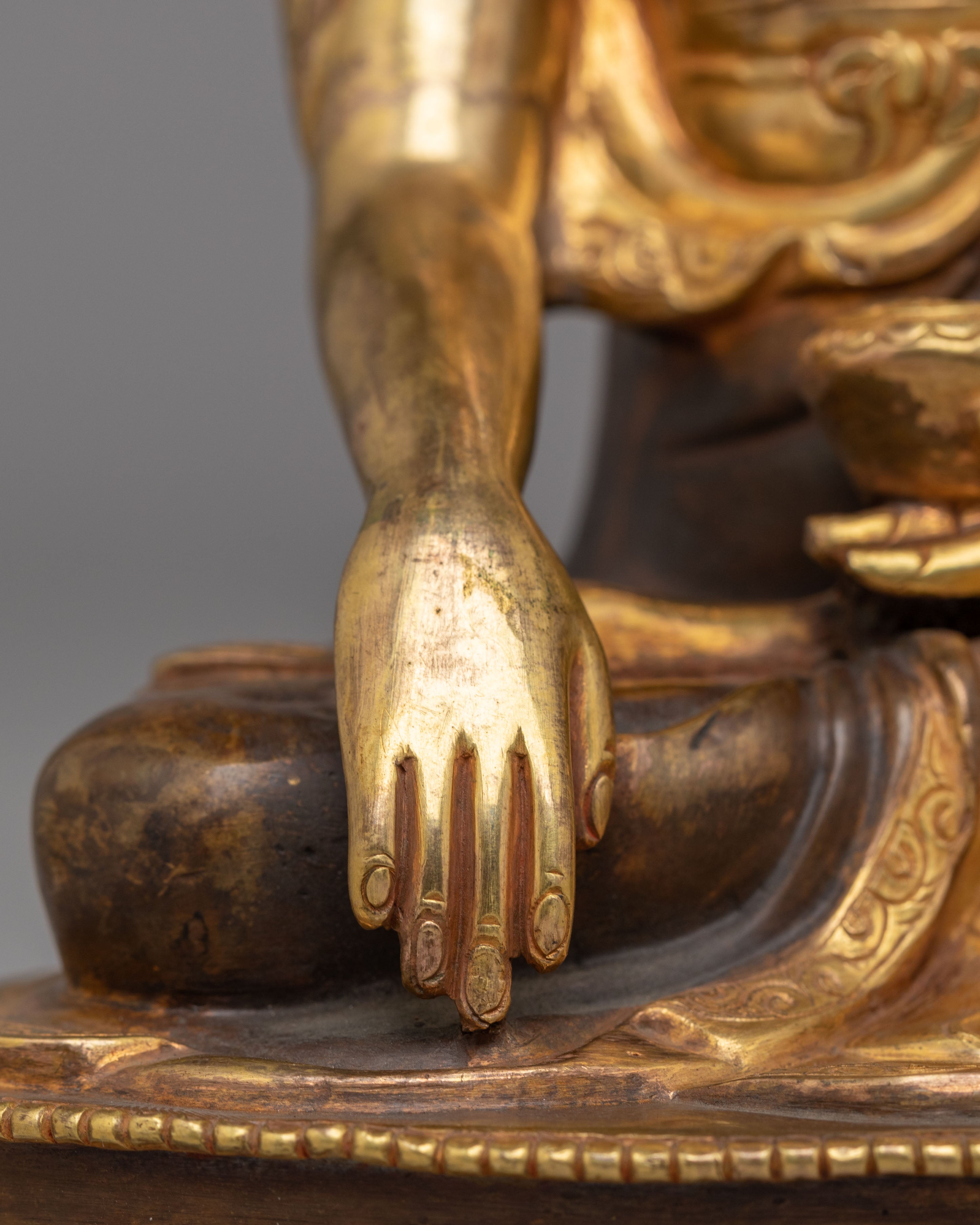 Traditional Crown Shakyamuni Buddha Statue | Himalayan Artwork