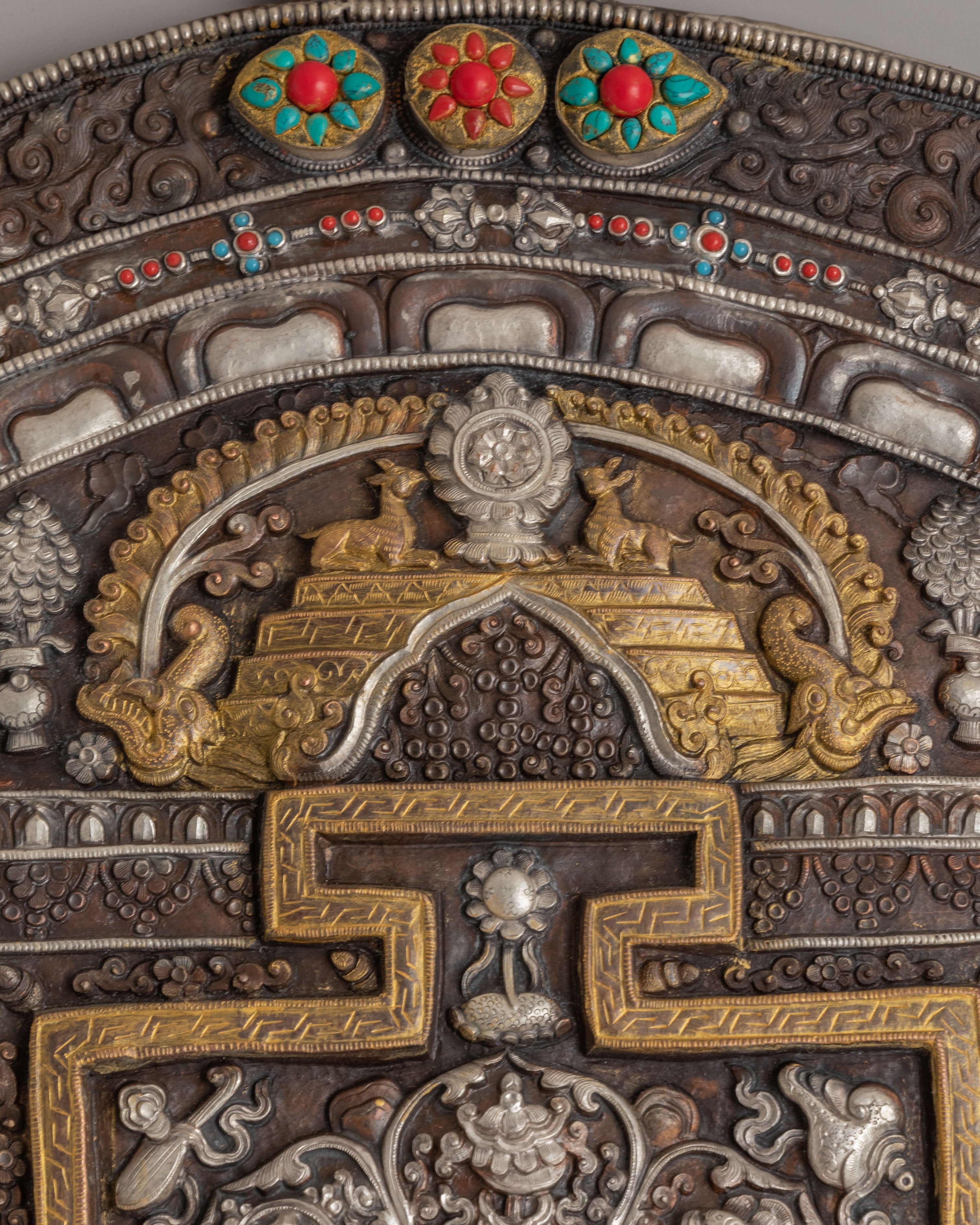 Tibetan Sacred Wall Hanging | Spiritual Home Decor for Meditation and Ritual Practices