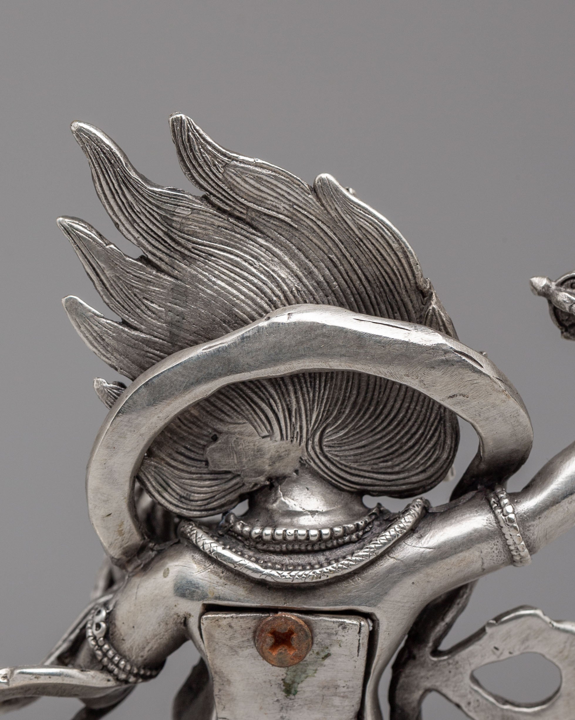 Vajrayana Protector Deity Vajrapani Statue | Sacred Buddhist Bodhisattva Sculpture