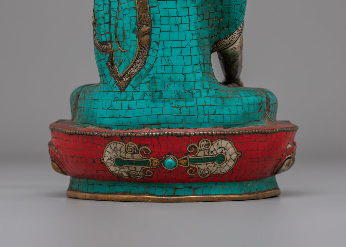 Crown Shakyamuni Buddha Altar Statue | Buddhist Altar Decor