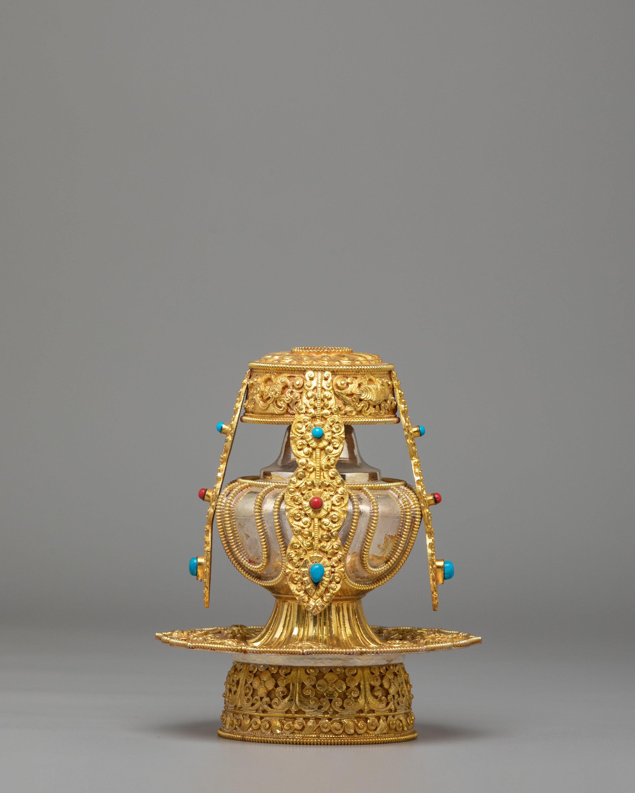 Sacred Buddhist Long Life Vase | Buddhist Longevity Offering Vessel