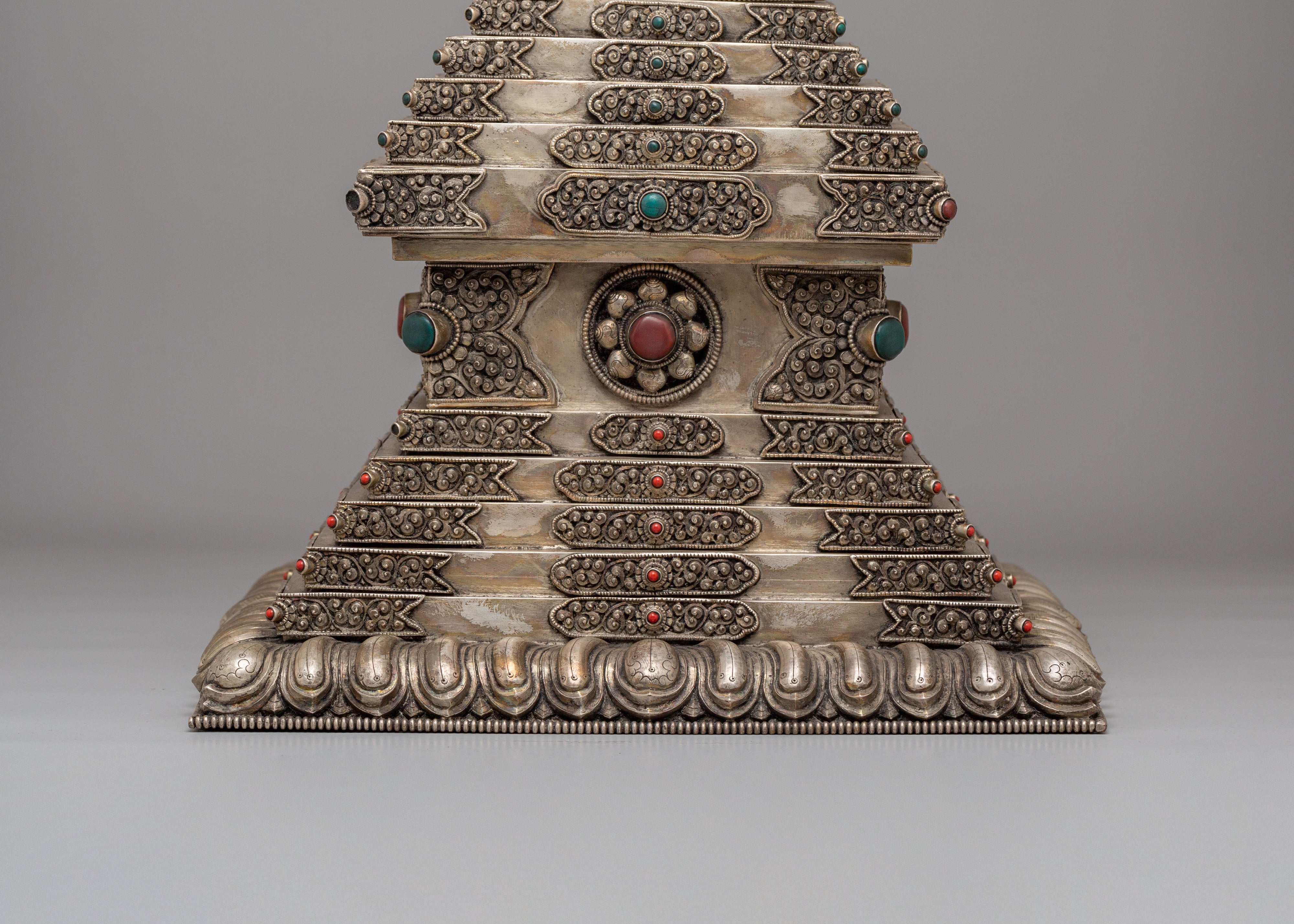 Handcrafted Tibetan Jangchub Stupa | Shrine for Meditation