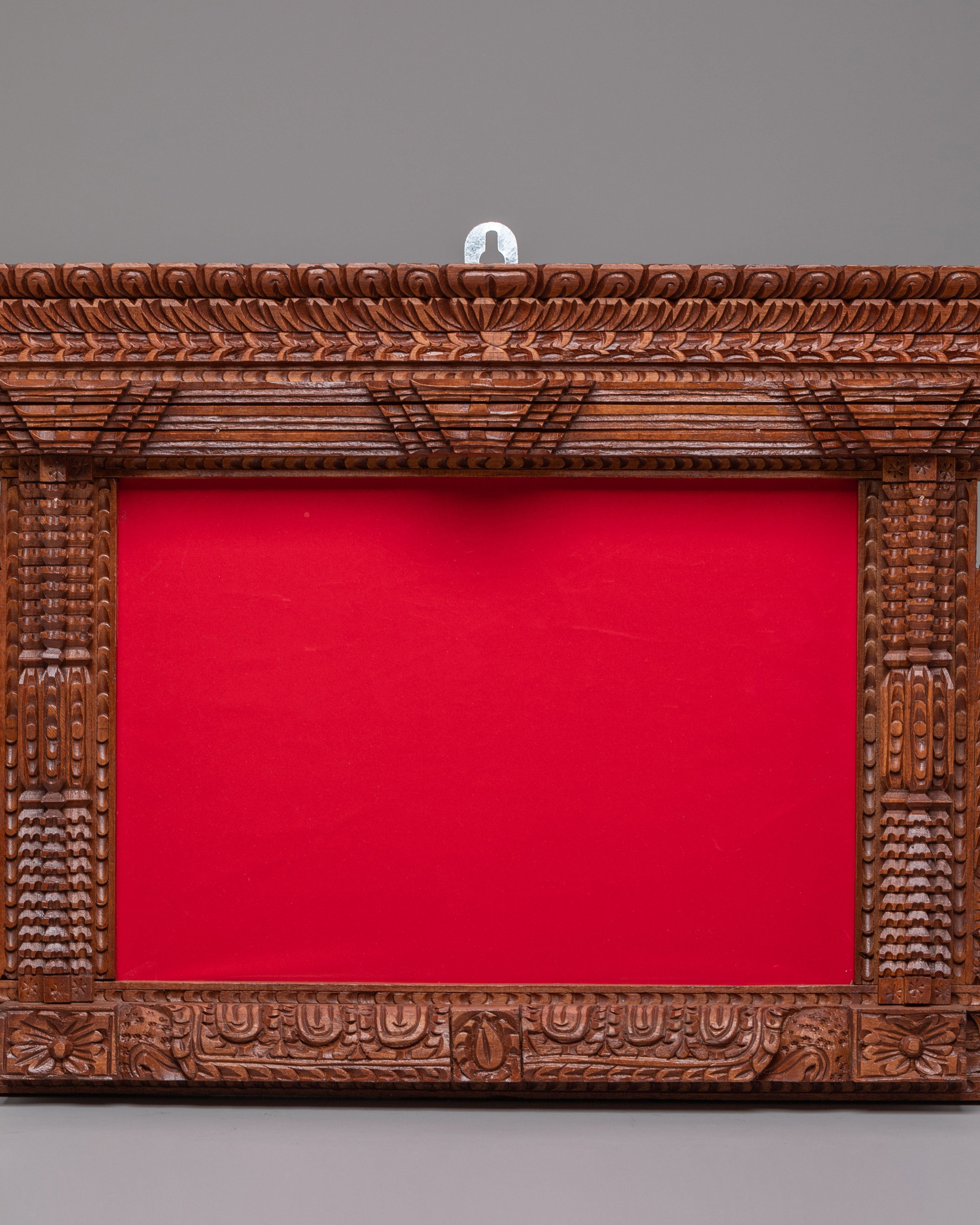 Decorative Wall Hanging Photo Frame | Hand Carved Wooden Display