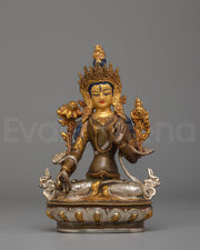 Himalayan White Tara Statue
