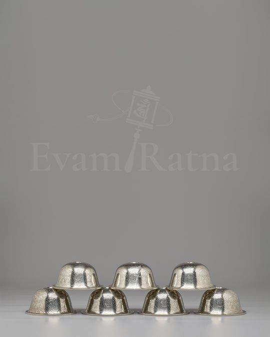 Sacred Ceremonial Offering Bowl Set | Traditional Buddhist Bowls